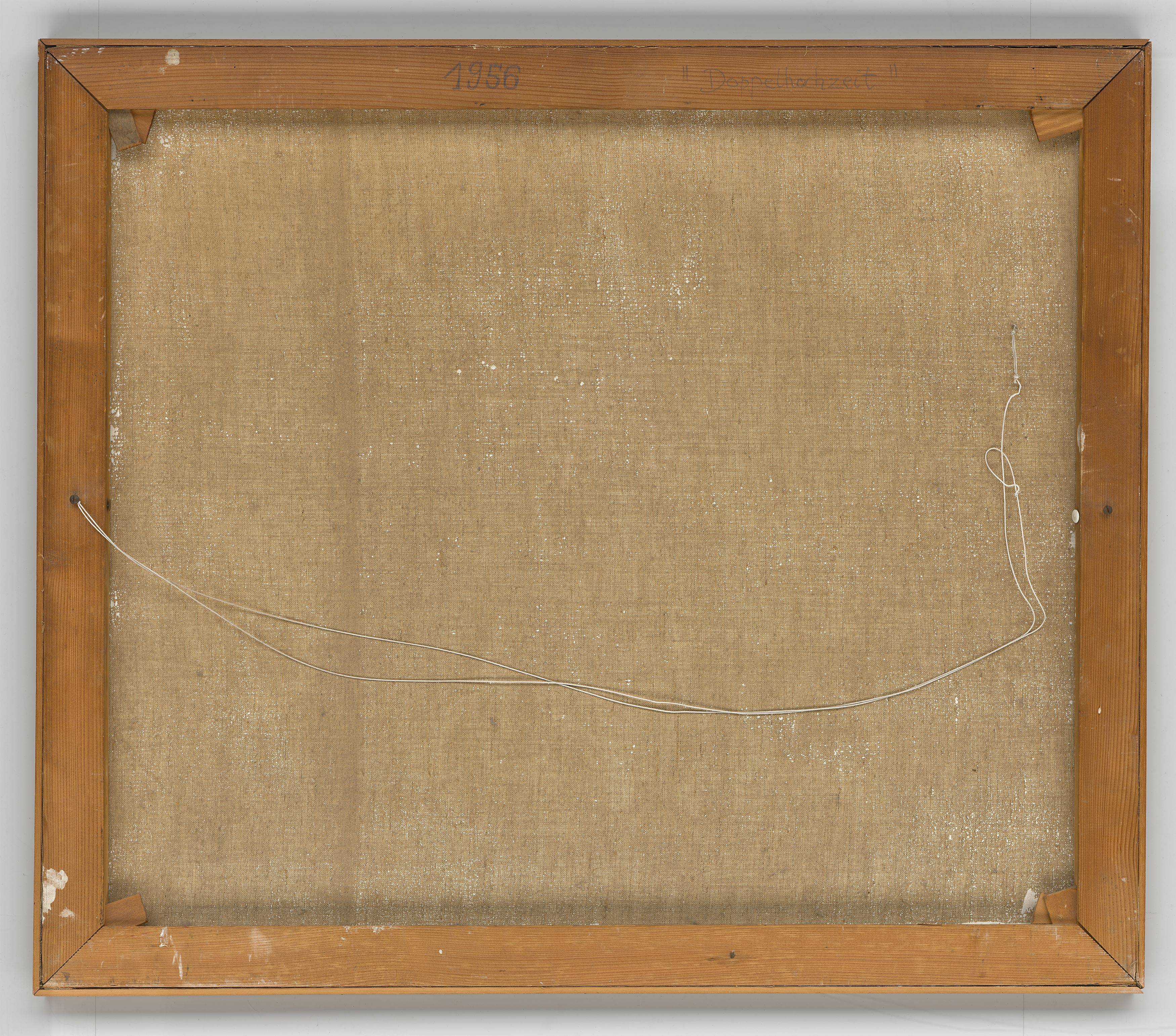 This picture shows the following artwork: Konrad Klapheck. ”Doppelhochzeit”. 1956.