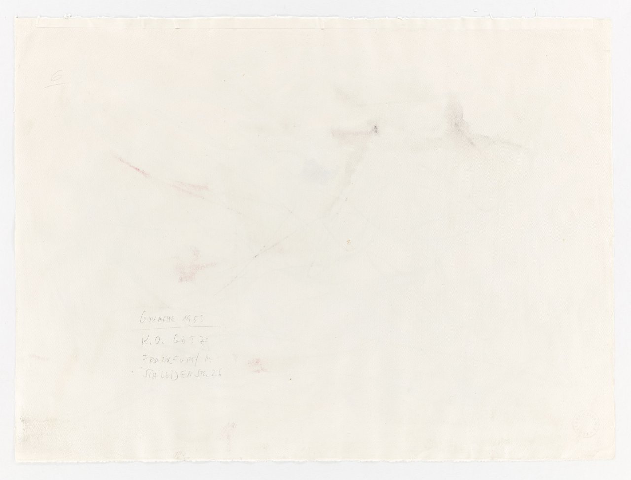 This picture shows the following artwork: Karl Otto Götz. Untitled. 1953.