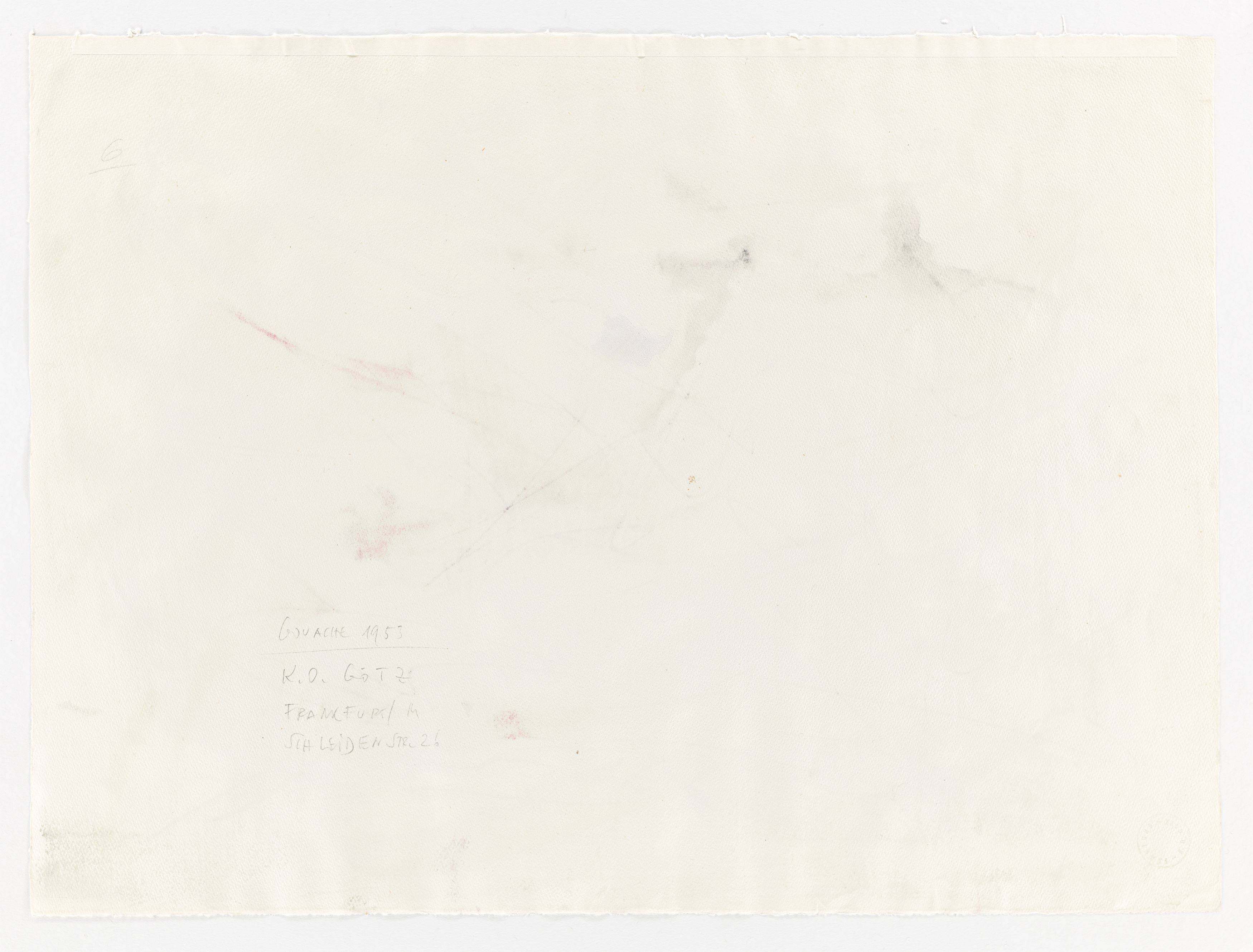 This picture shows the following artwork: Karl Otto Götz. Untitled. 1953.