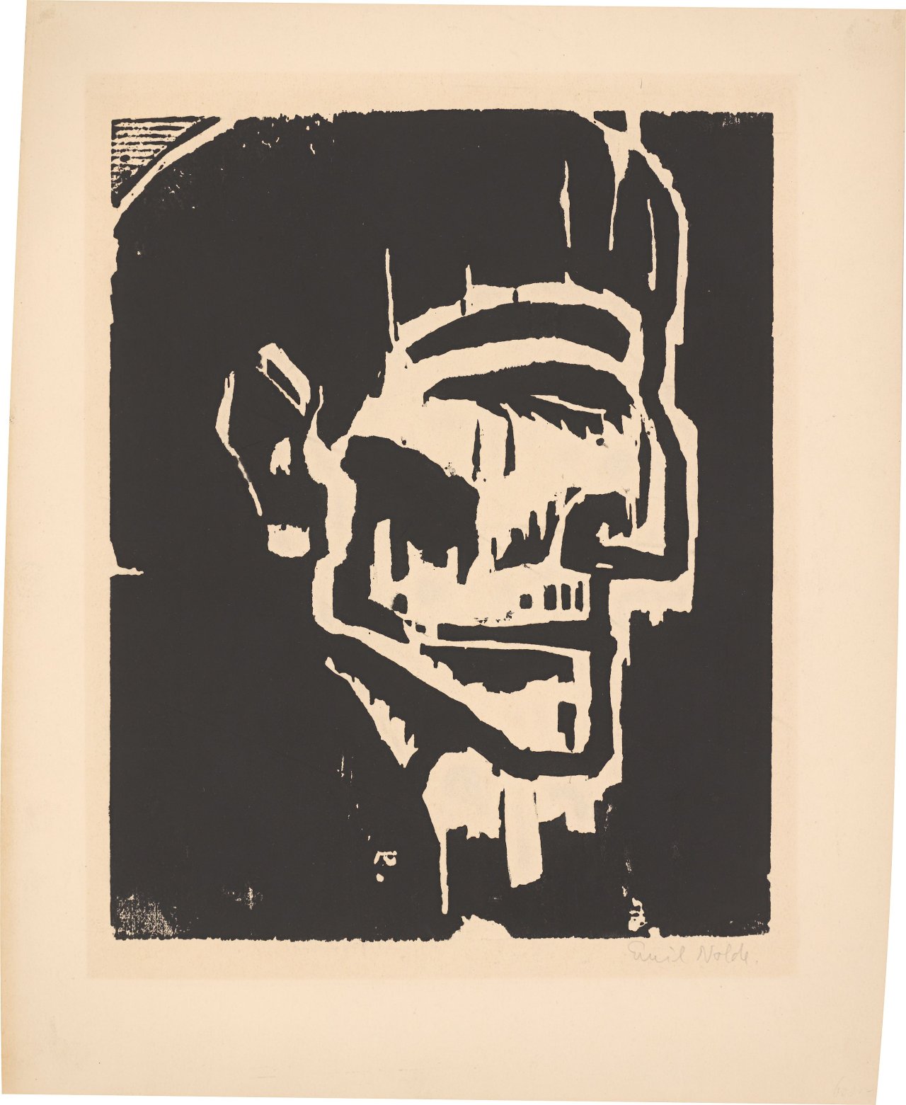 This picture shows the following artwork: Emil Nolde. ”Knecht”. 1912.