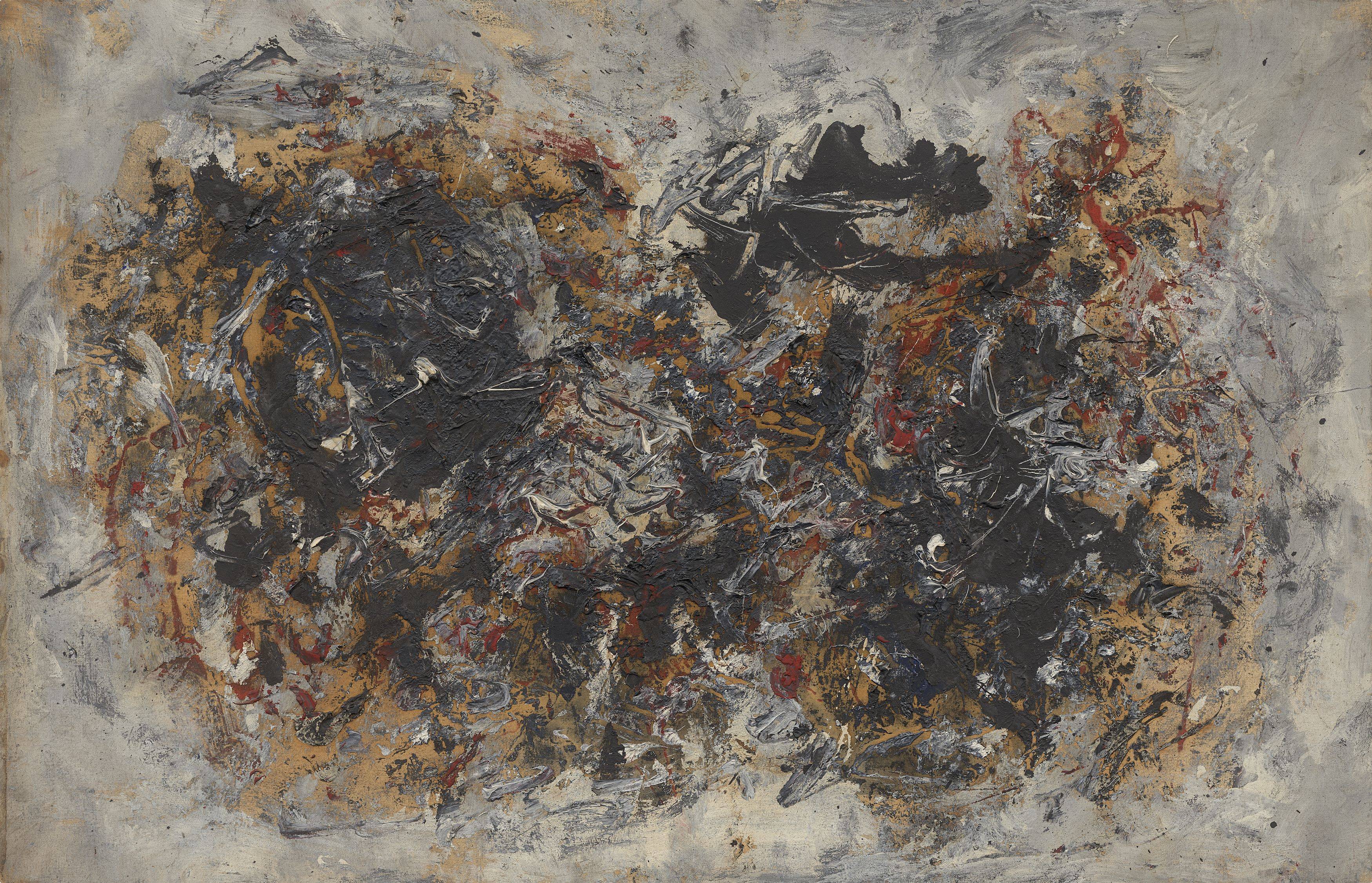 Auf diesem Bild ist das folgende Kunstwerk zu sehen: Fred Thieler. „S. /Gr. /R.- 61“. 1961.
