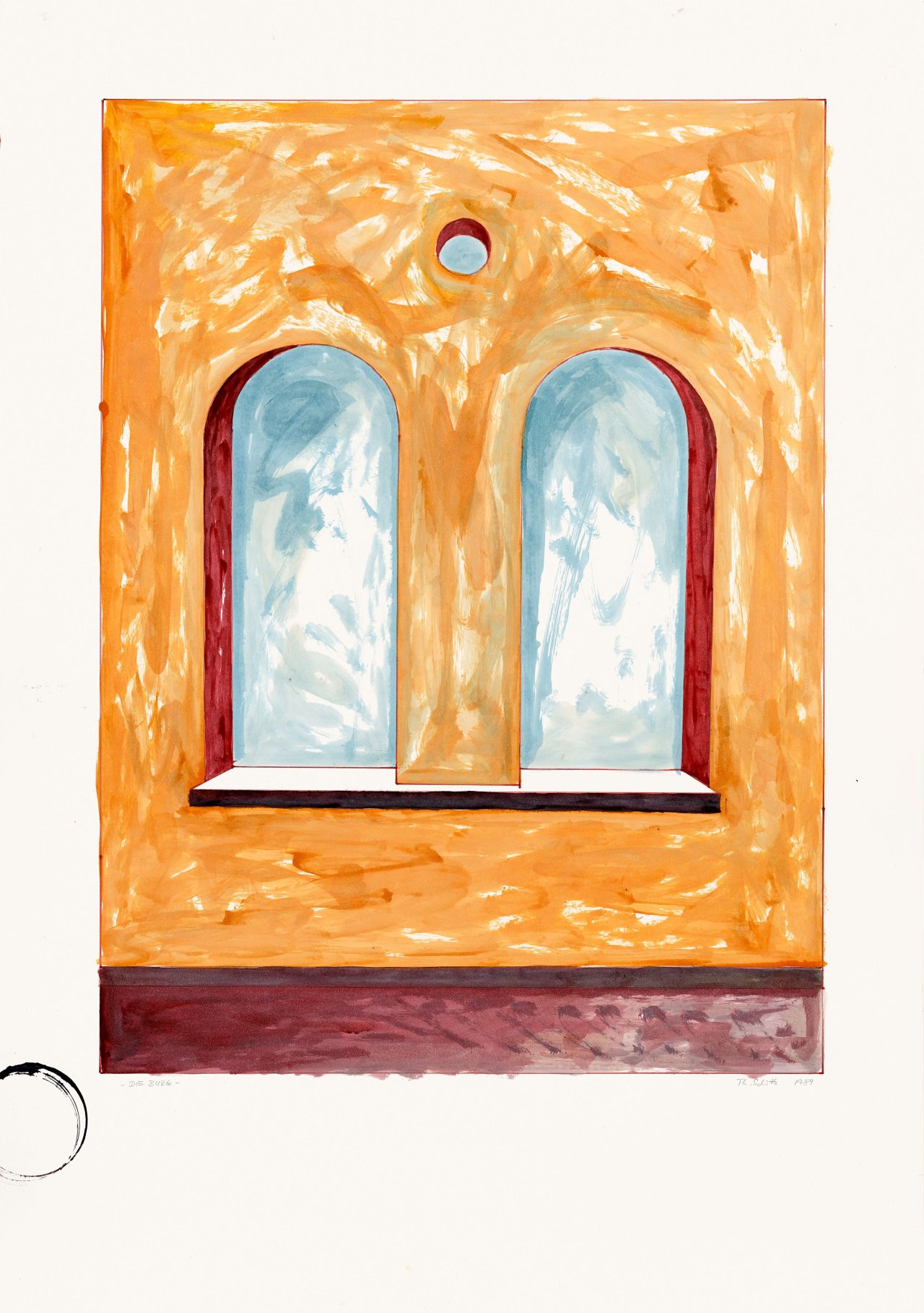 This picture shows the following artwork: Thomas Schütte. ”DIE BURG” (Window). 1984.