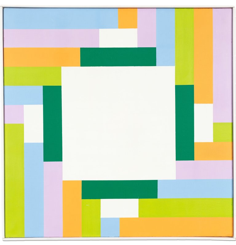 Auf diesem Bild ist das folgende Kunstwerk zu sehen: Max Bill. „stabilisierte rotation“. 1980.