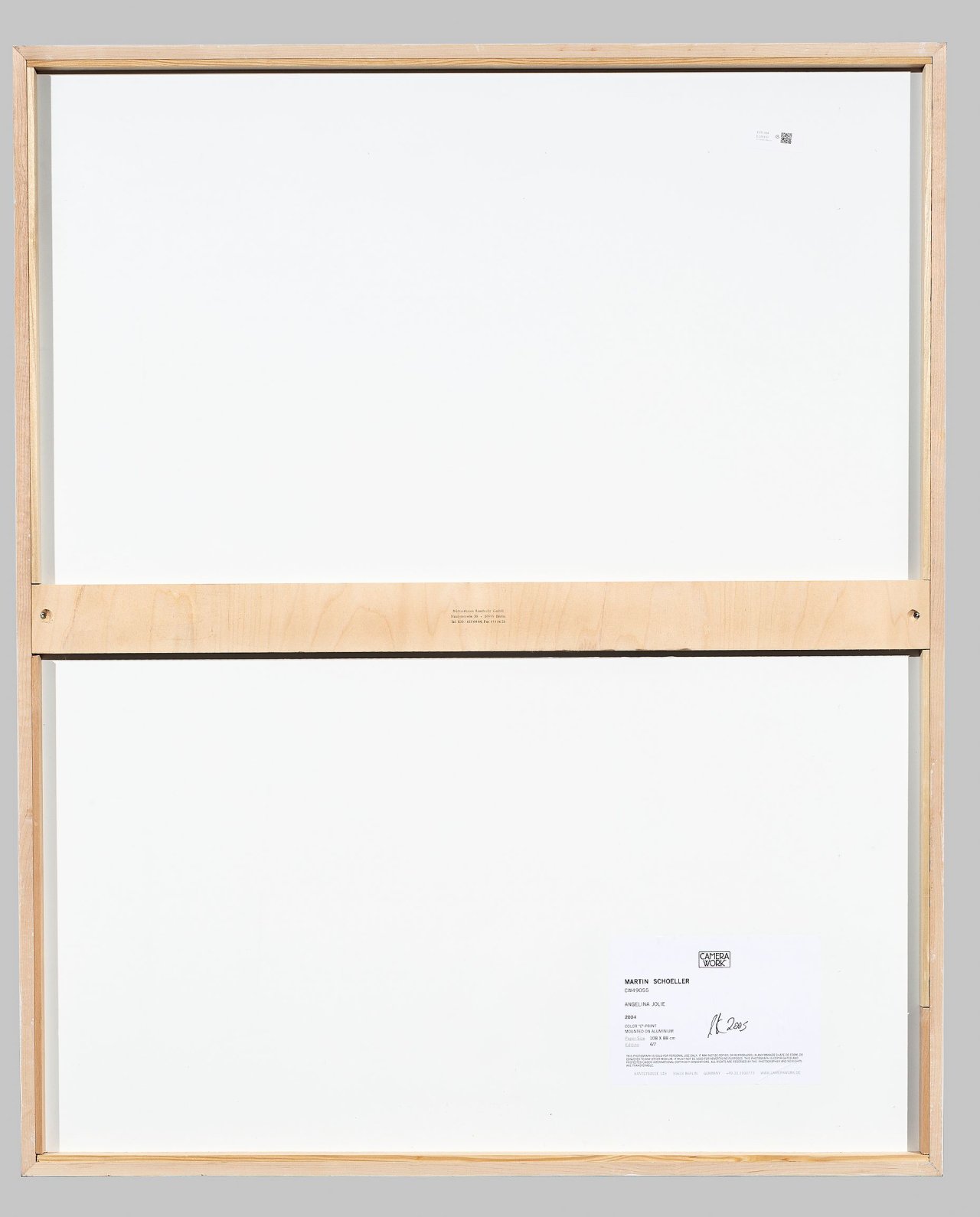 This picture shows the following artwork: Martin Schoeller. Angelina Jolie. 2004.