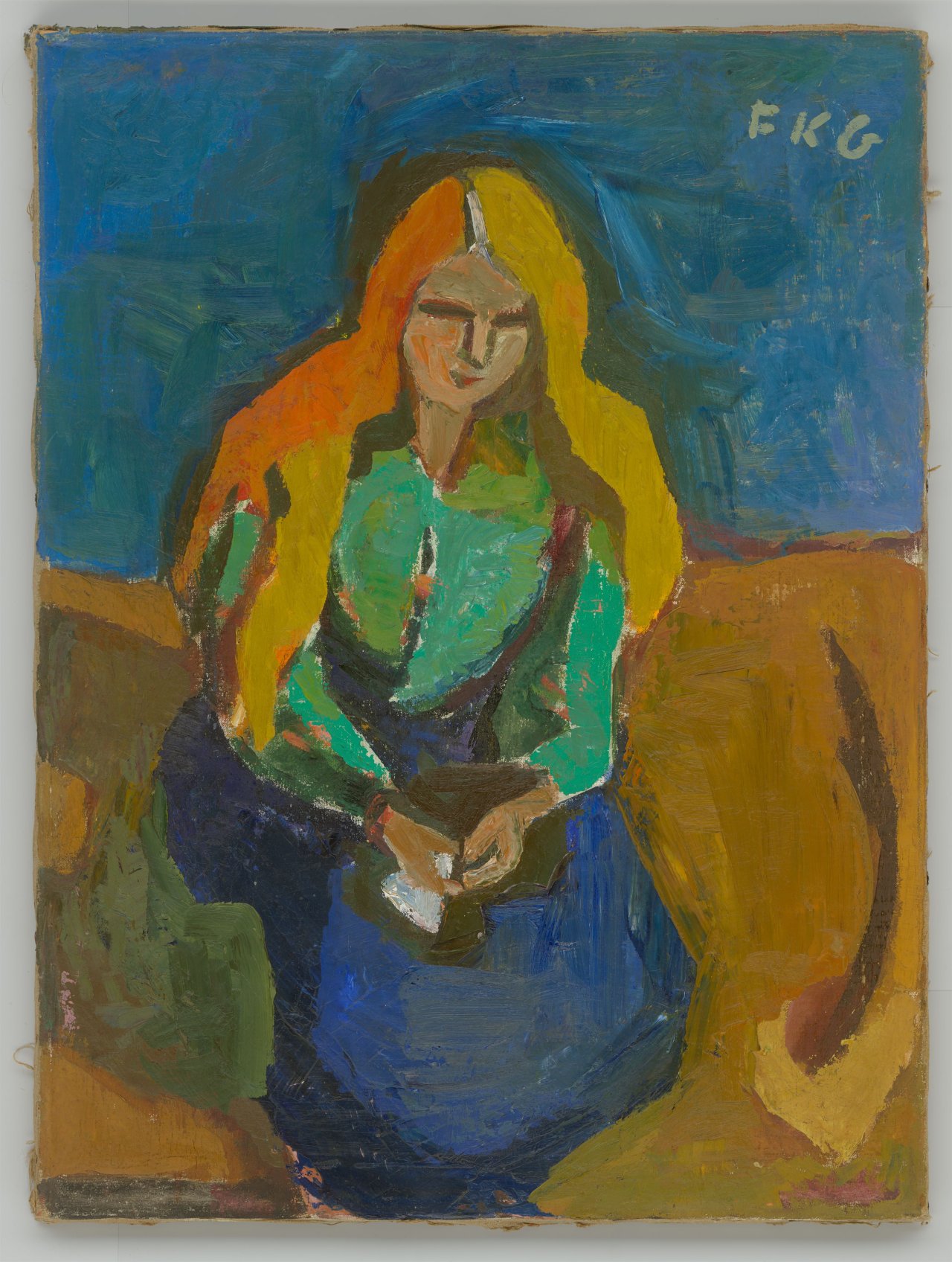 This picture shows the following artwork: Friedrich Karl Gotsch. ”Die Rotblonde”. 1926/1948.