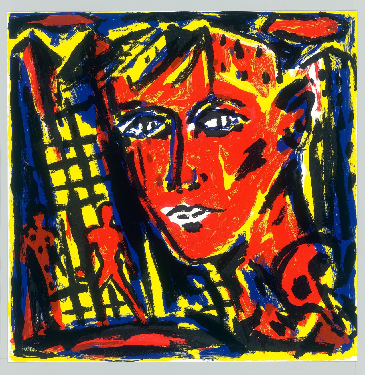 This picture shows the following artwork:  Portfolio. ”8 Für Berlin”. 1986.