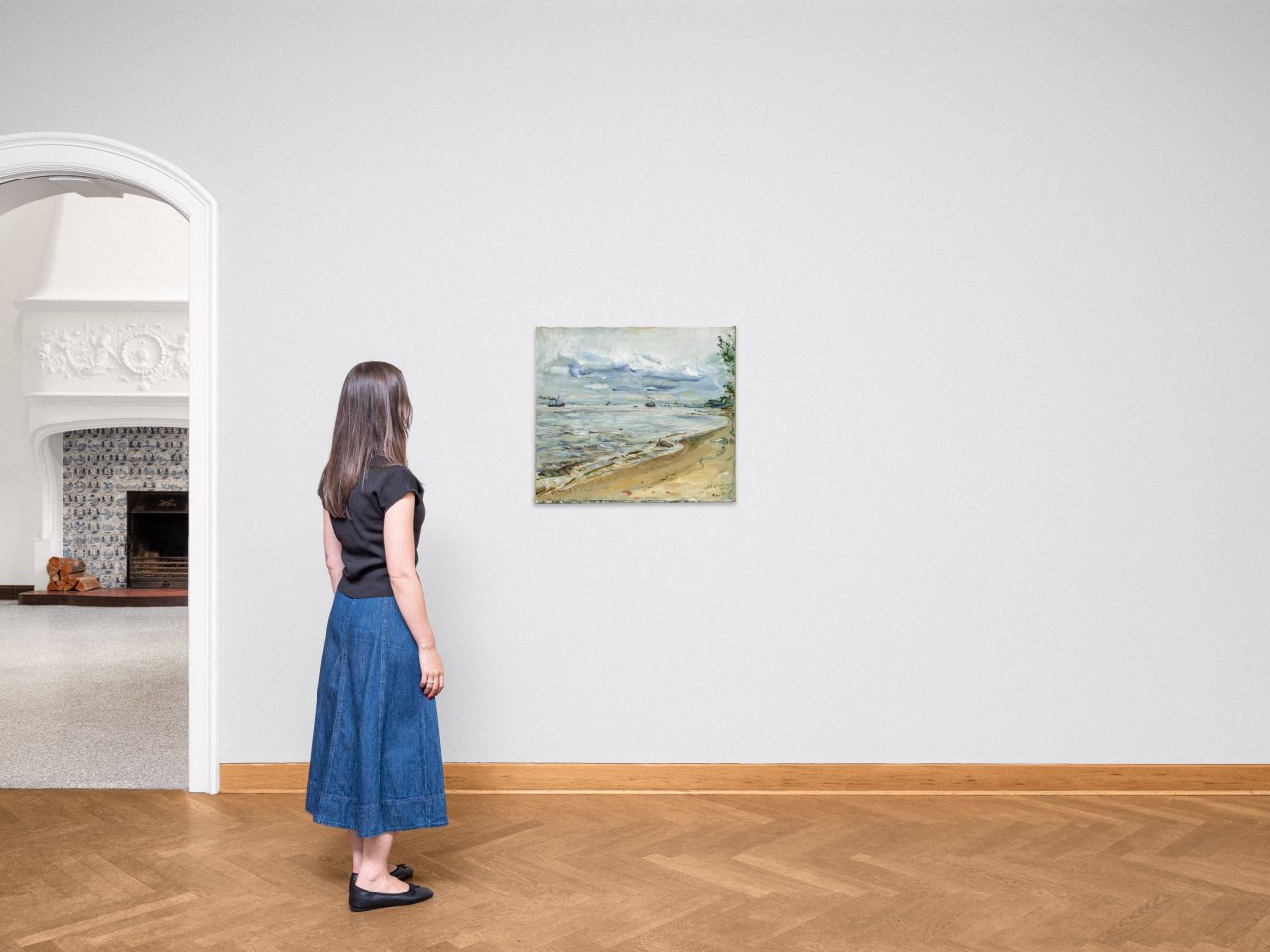 This picture shows the following artwork: Max Slevogt. Elbe at Teufelsbrück (Hamburg). 1929.