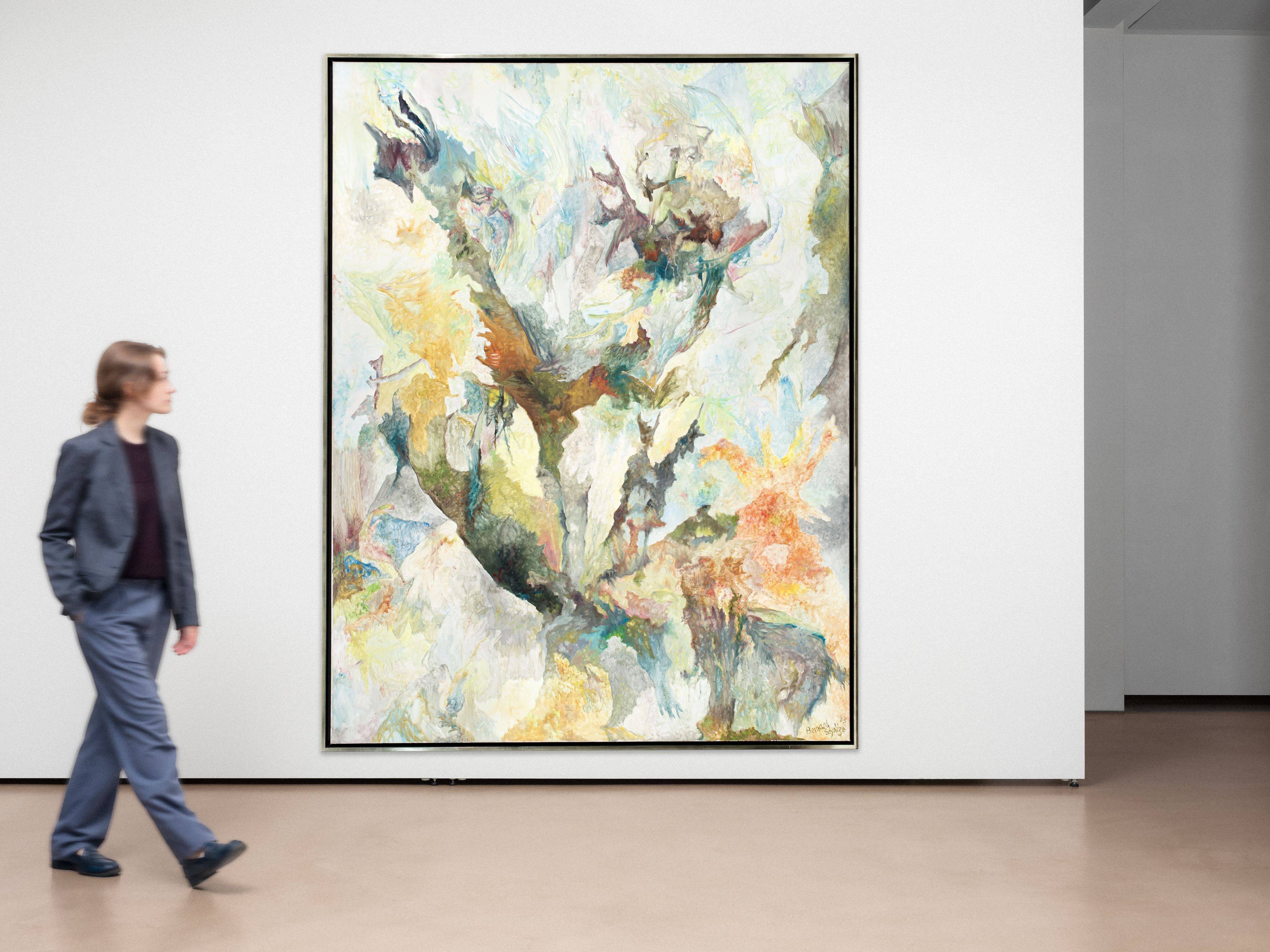 Auf diesem Bild ist das folgende Kunstwerk zu sehen: Bernard Schultze. „in den Lüften verschlungen“. 1993.