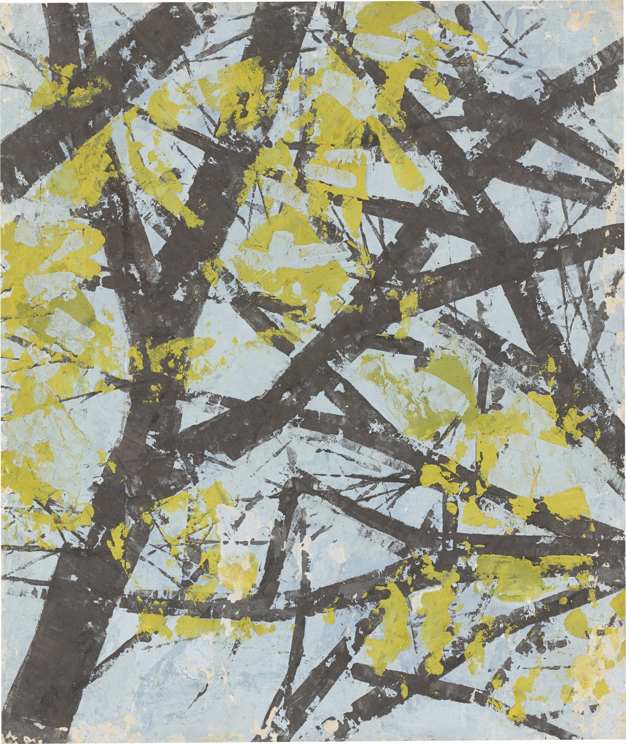 This picture shows the following artwork: Hermann Glöckner. ”Im Großen Garten”. 1957.
