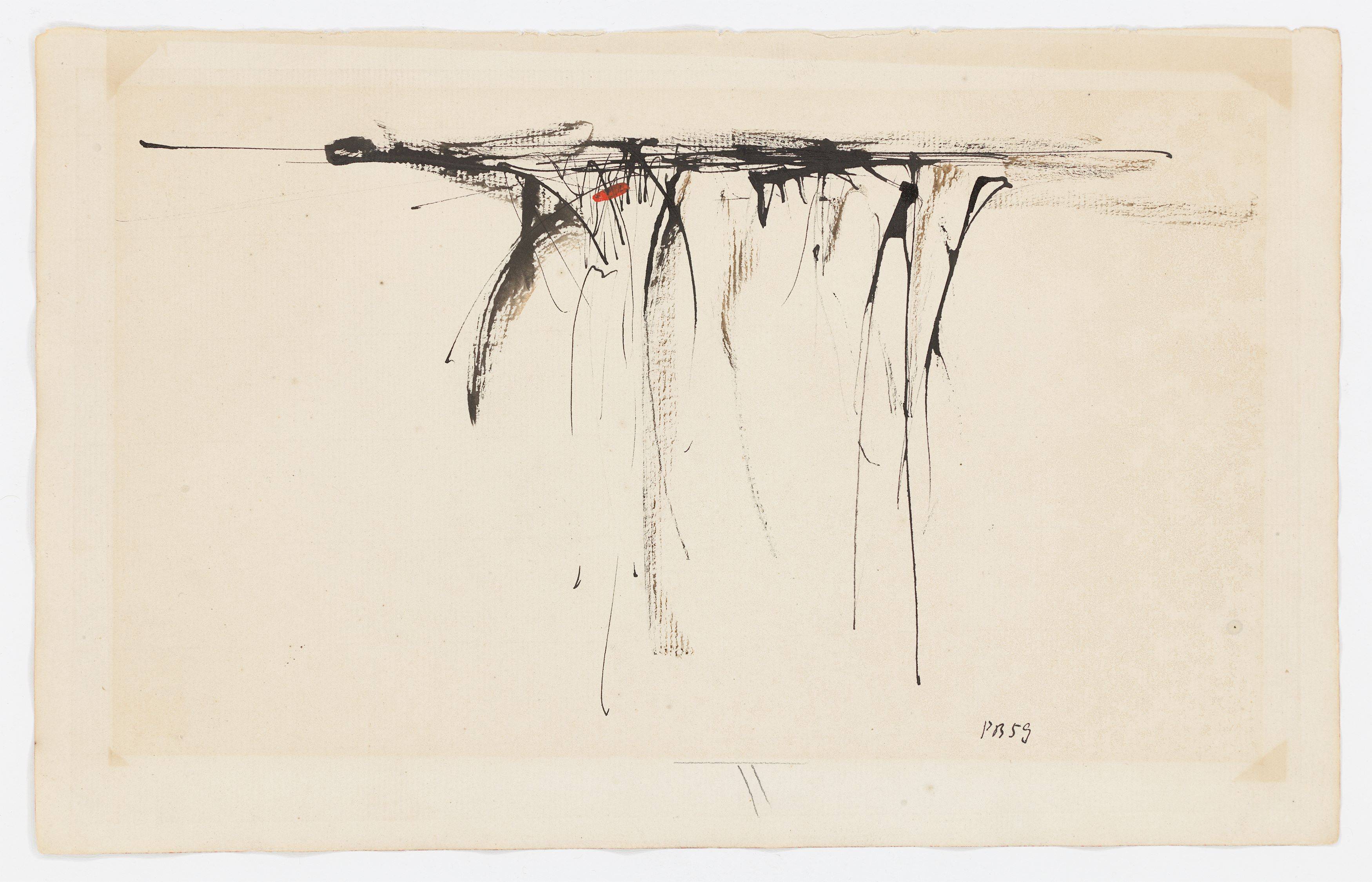 This picture shows the following artwork: Peter Brüning. Untitled. 1959.
