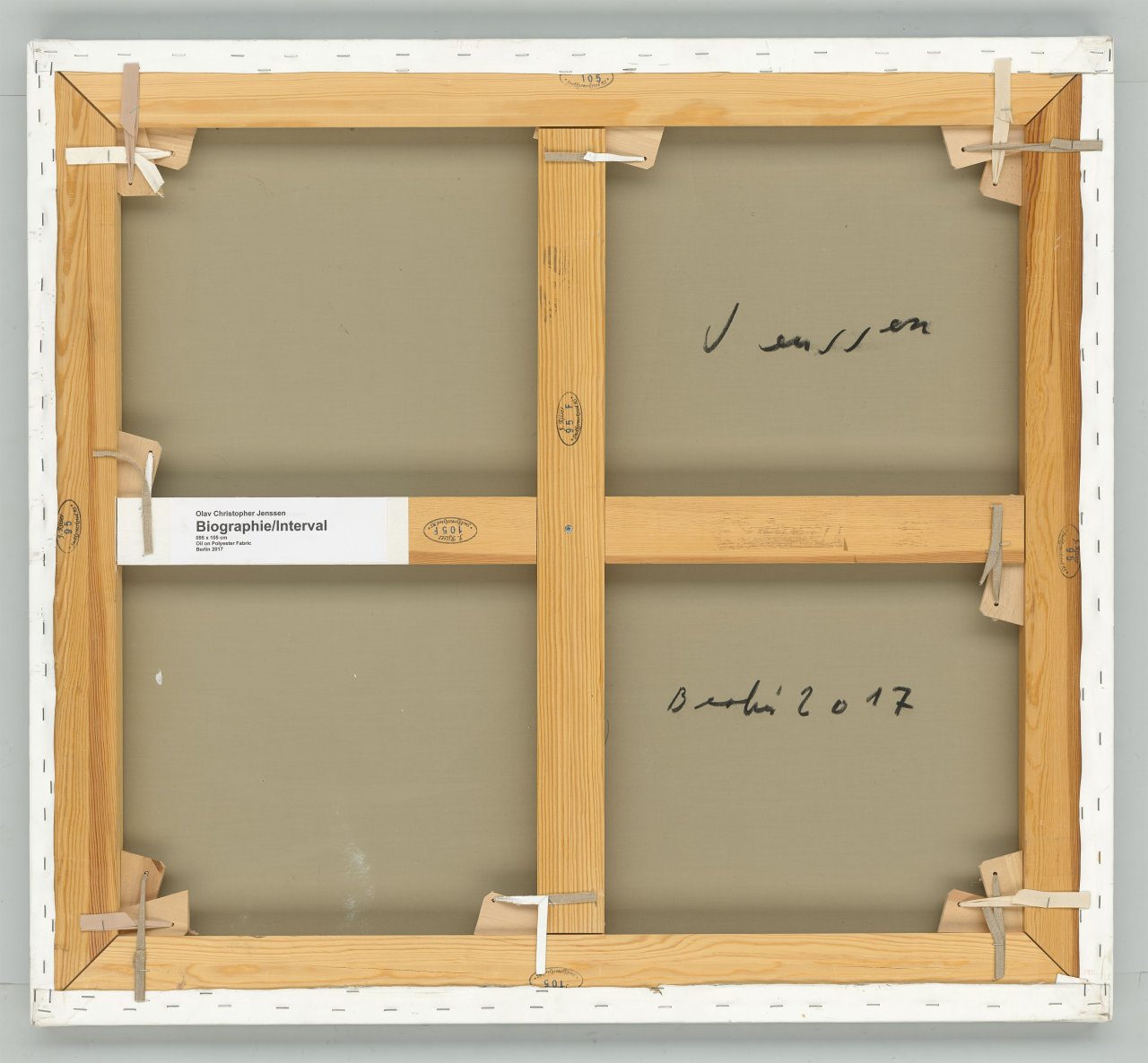 Auf diesem Bild ist das folgende Kunstwerk zu sehen: Olav Christopher Jenssen. „Biografie/Interval“. 2017.