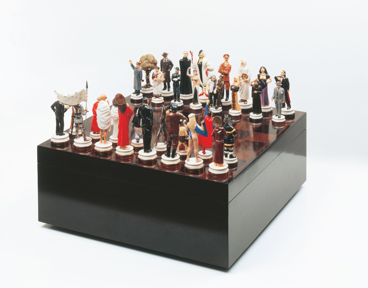Auf diesem Bild ist das folgende Kunstwerk zu sehen: Maurizio Cattelan. Ohne Titel (Good Versus Evil). 2003.