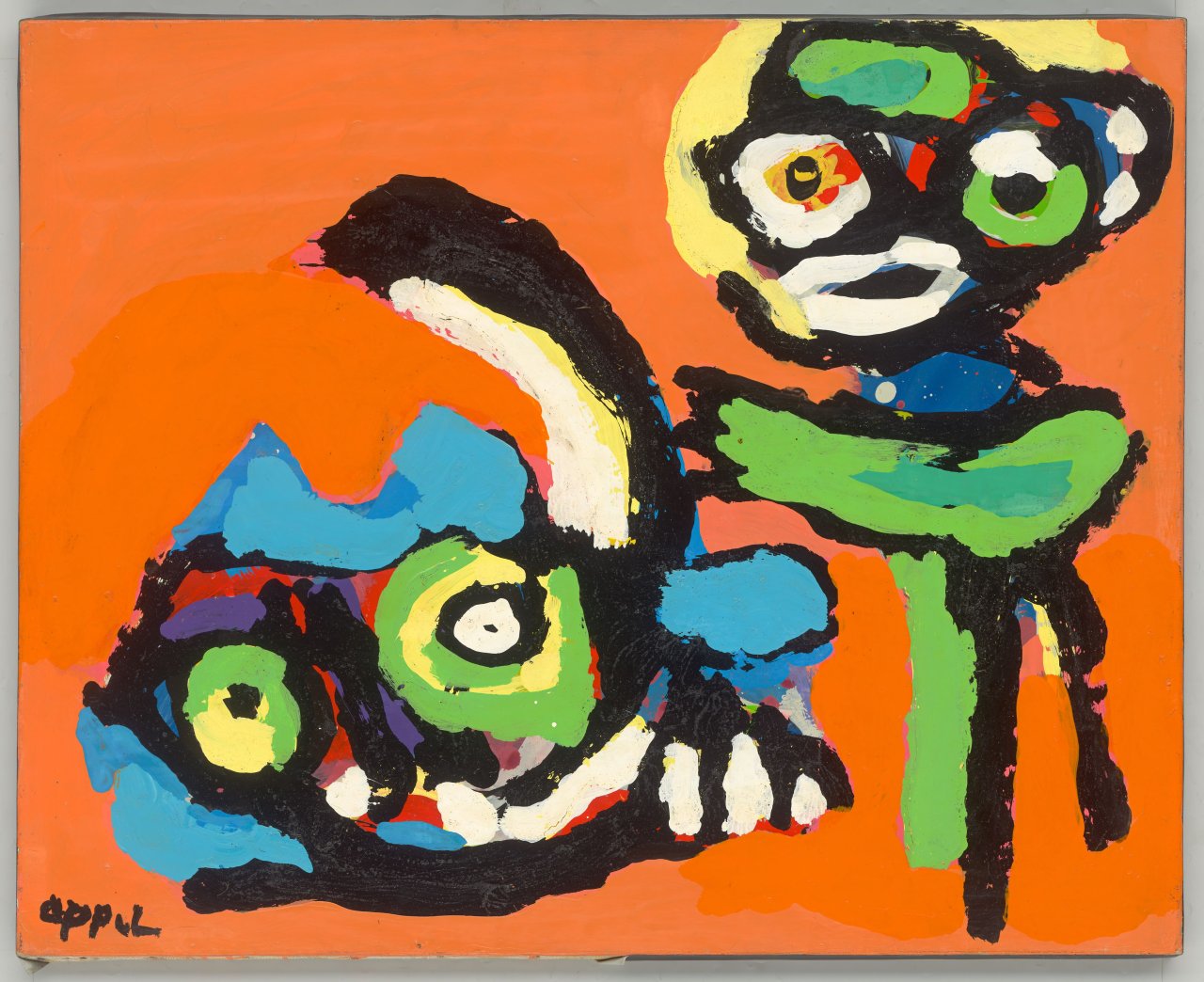 This picture shows the following artwork: Karel Appel. Untitled. Early 1970s.