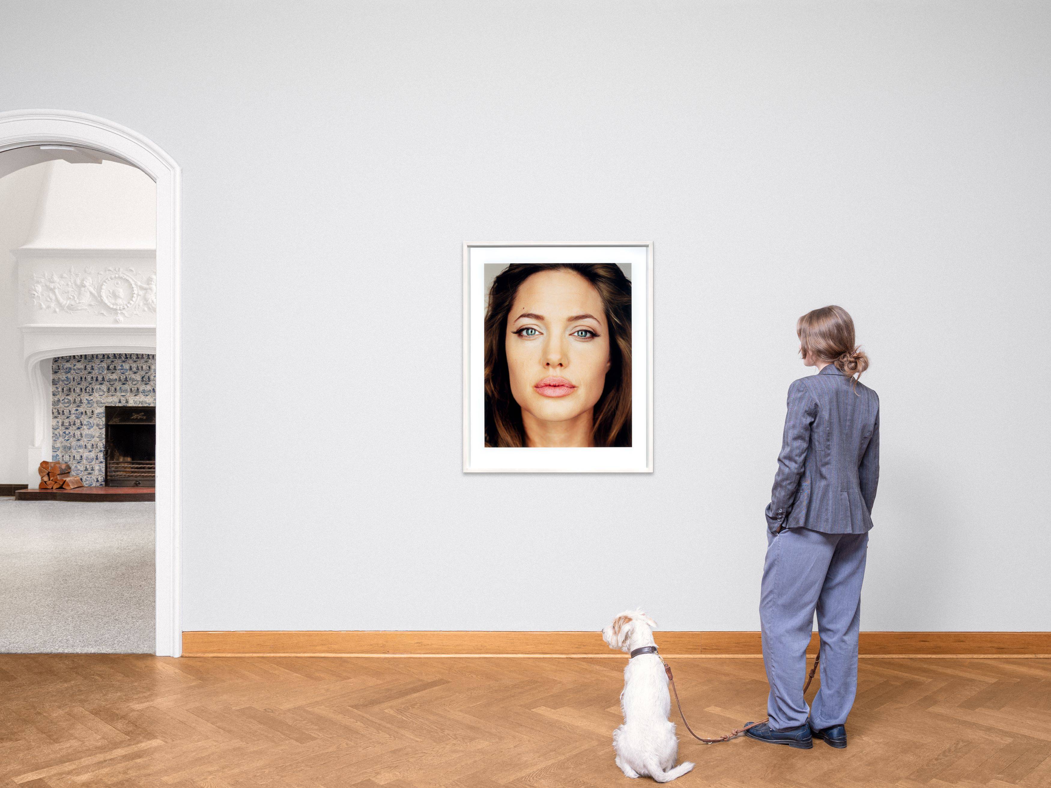 This picture shows the following artwork: Martin Schoeller. Angelina Jolie. 2004.