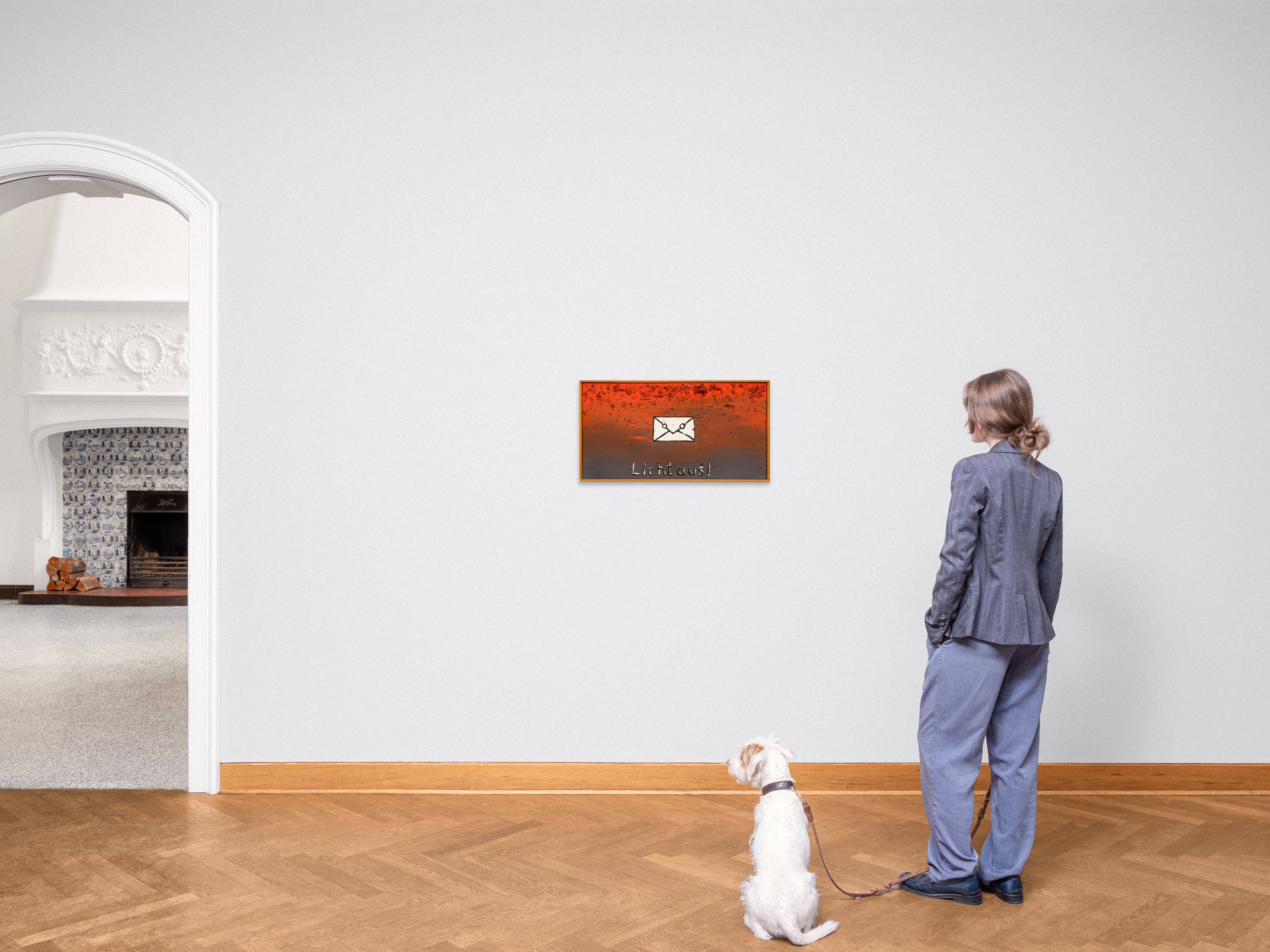 This picture shows the following artwork: Albert Oehlen. Untitled (Licht aus). 1983.