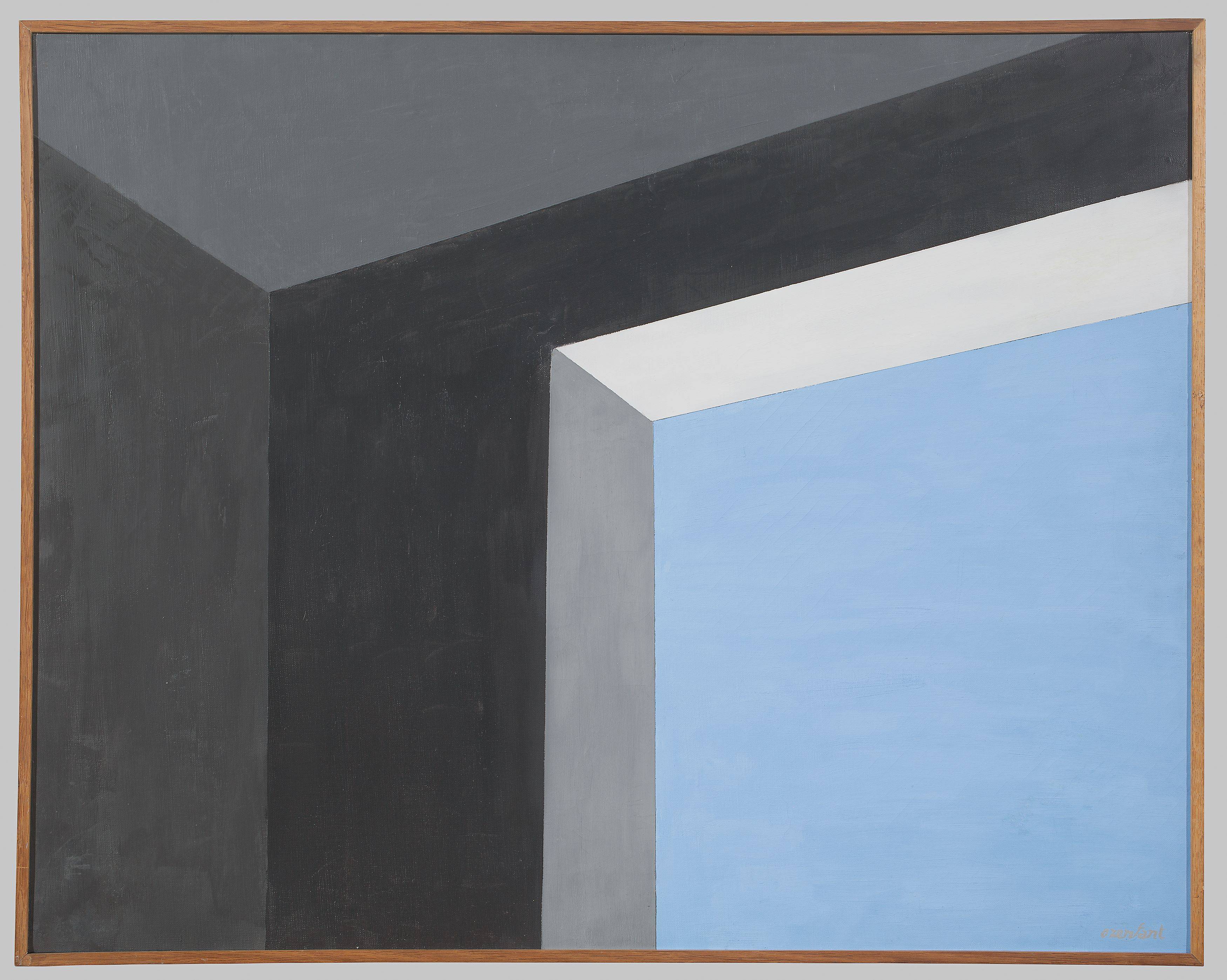 This picture shows the following artwork: Amédée Ozenfant. ”Fenêtre et ciel”. 1966.