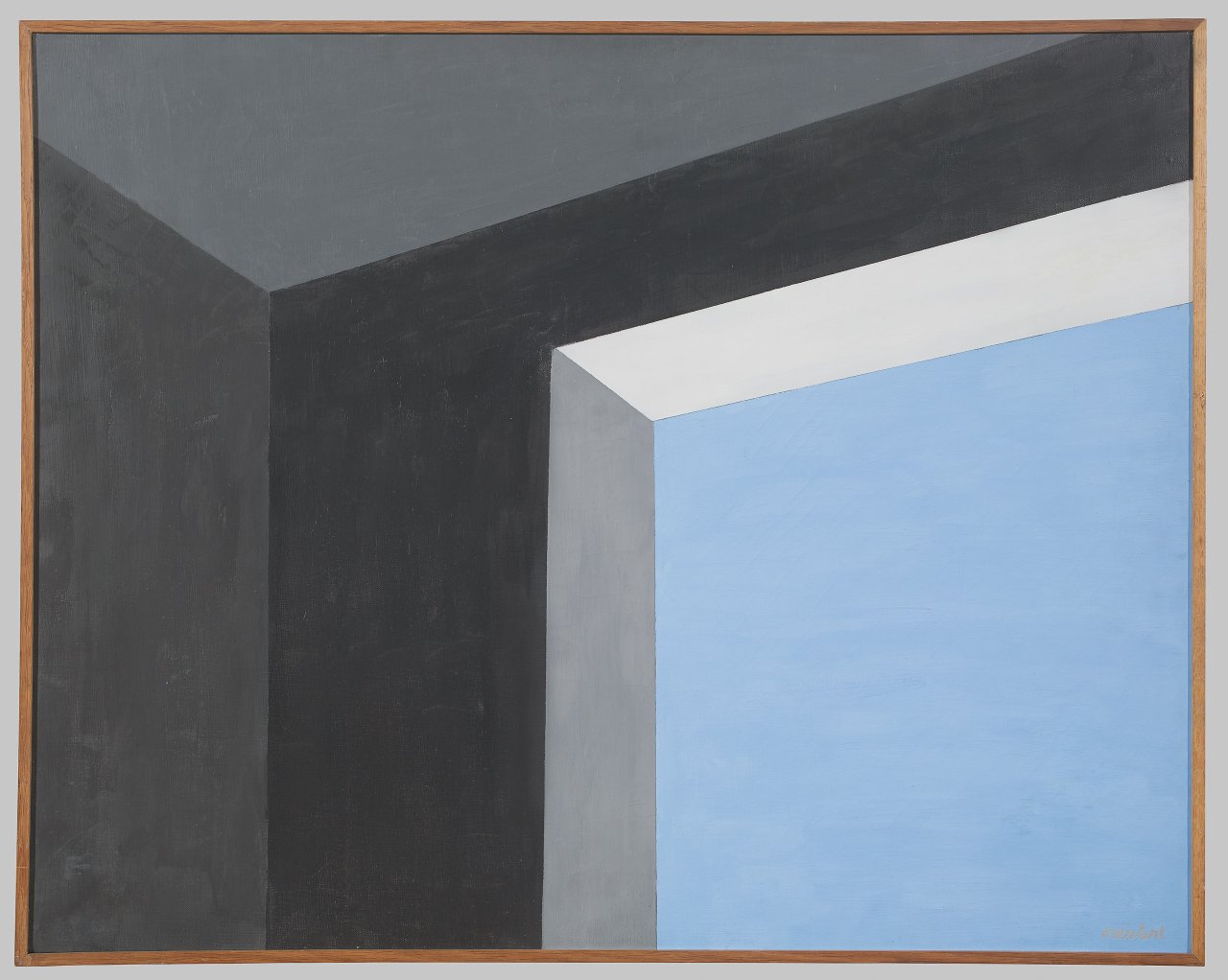 This picture shows the following artwork: Amédée Ozenfant. ”Fenêtre et ciel”. 1966.