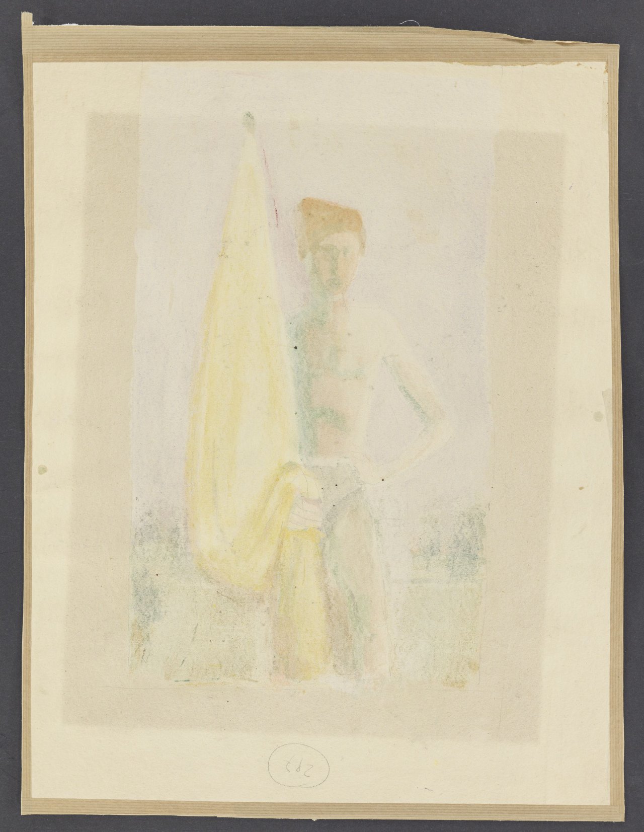 This picture shows the following artwork: Karl Hofer. Two heads.
