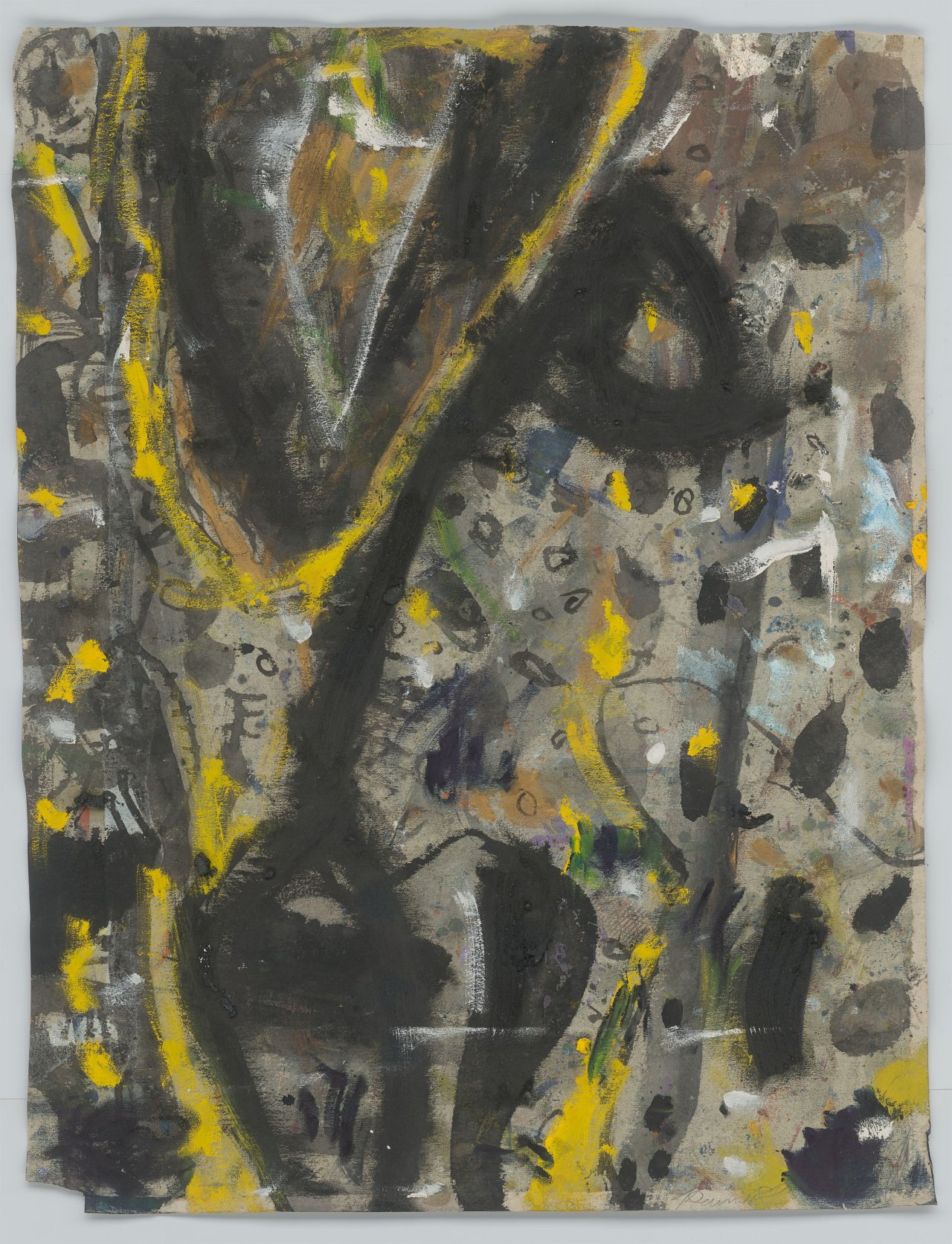 This picture shows the following artwork: Gunter Damisch. Untitled. 1988.