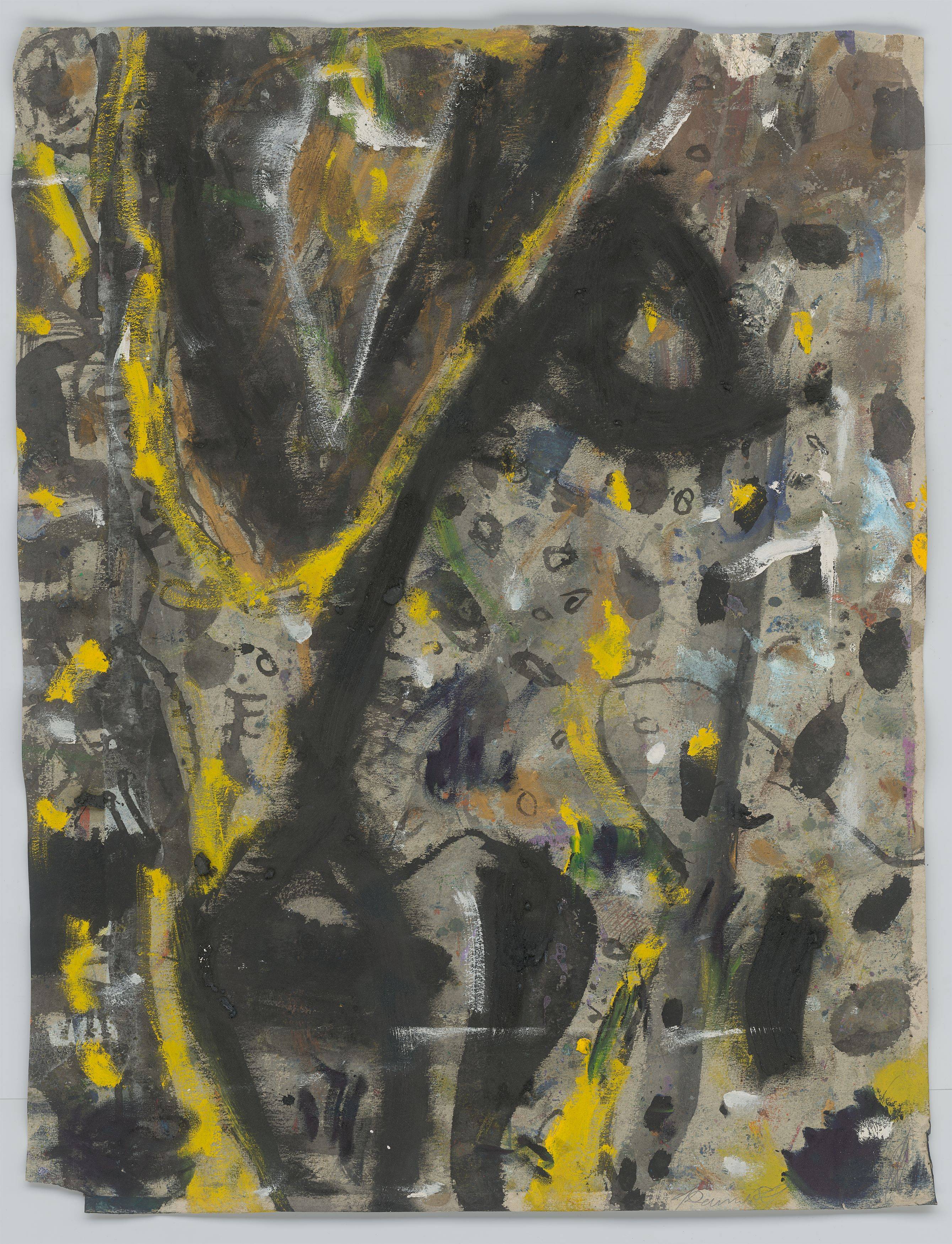 This picture shows the following artwork: Gunter Damisch. Untitled. 1988.