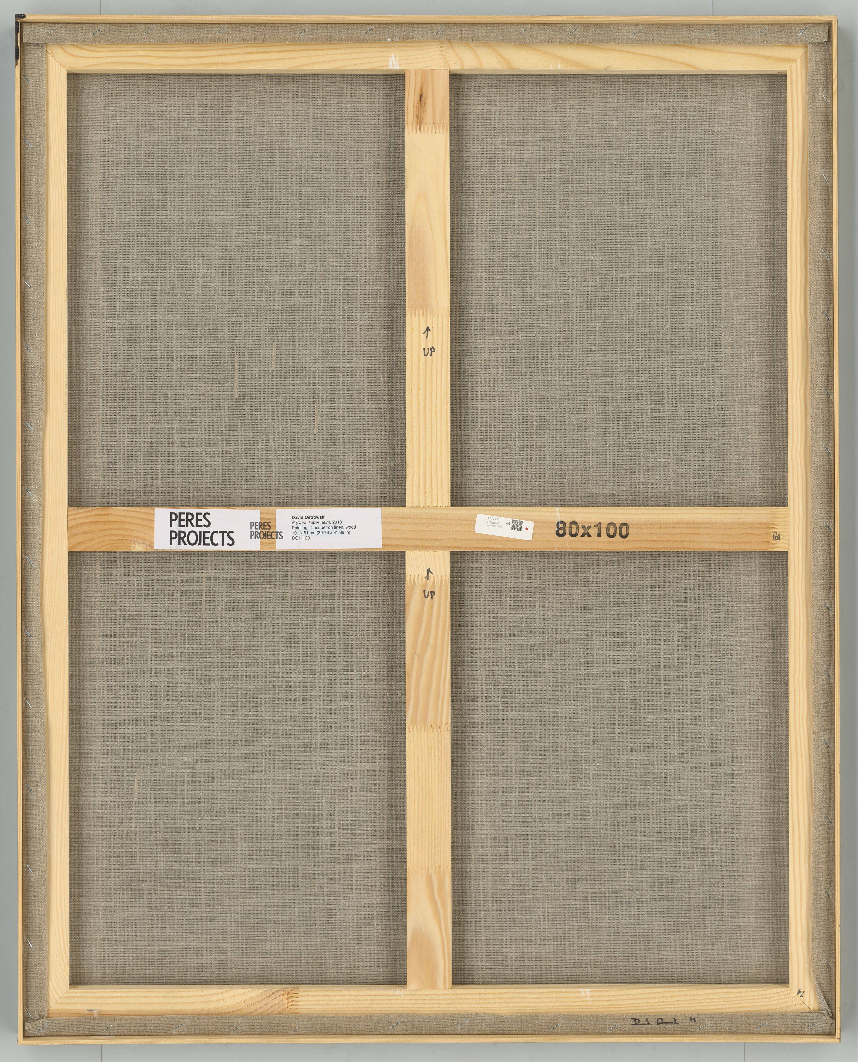 This picture shows the following artwork: David Ostrowski. ”F (Dann lieber nein)”. 2013.