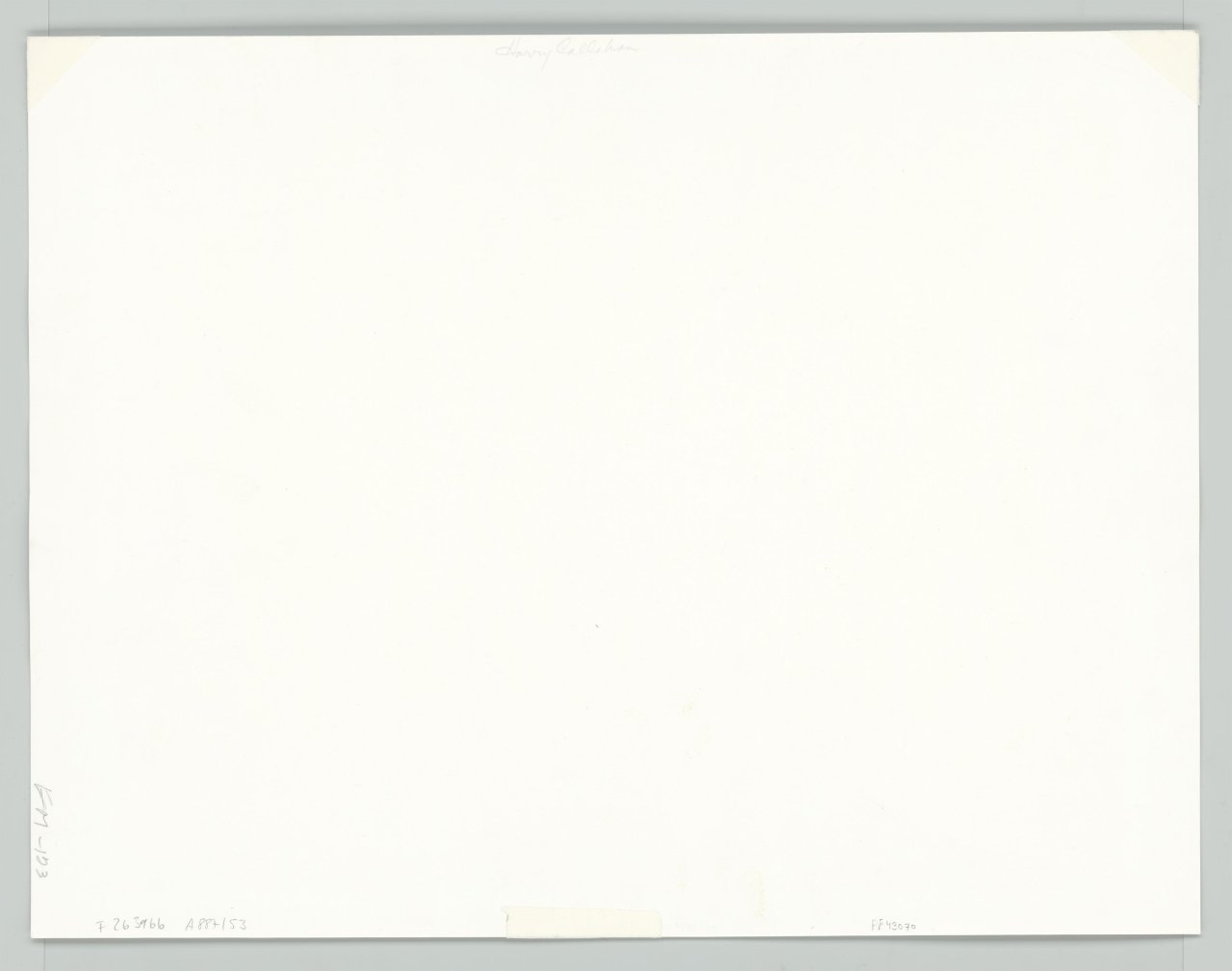 This picture shows the following artwork: Harry Callahan. Aix-en-Provence, France. 1957.