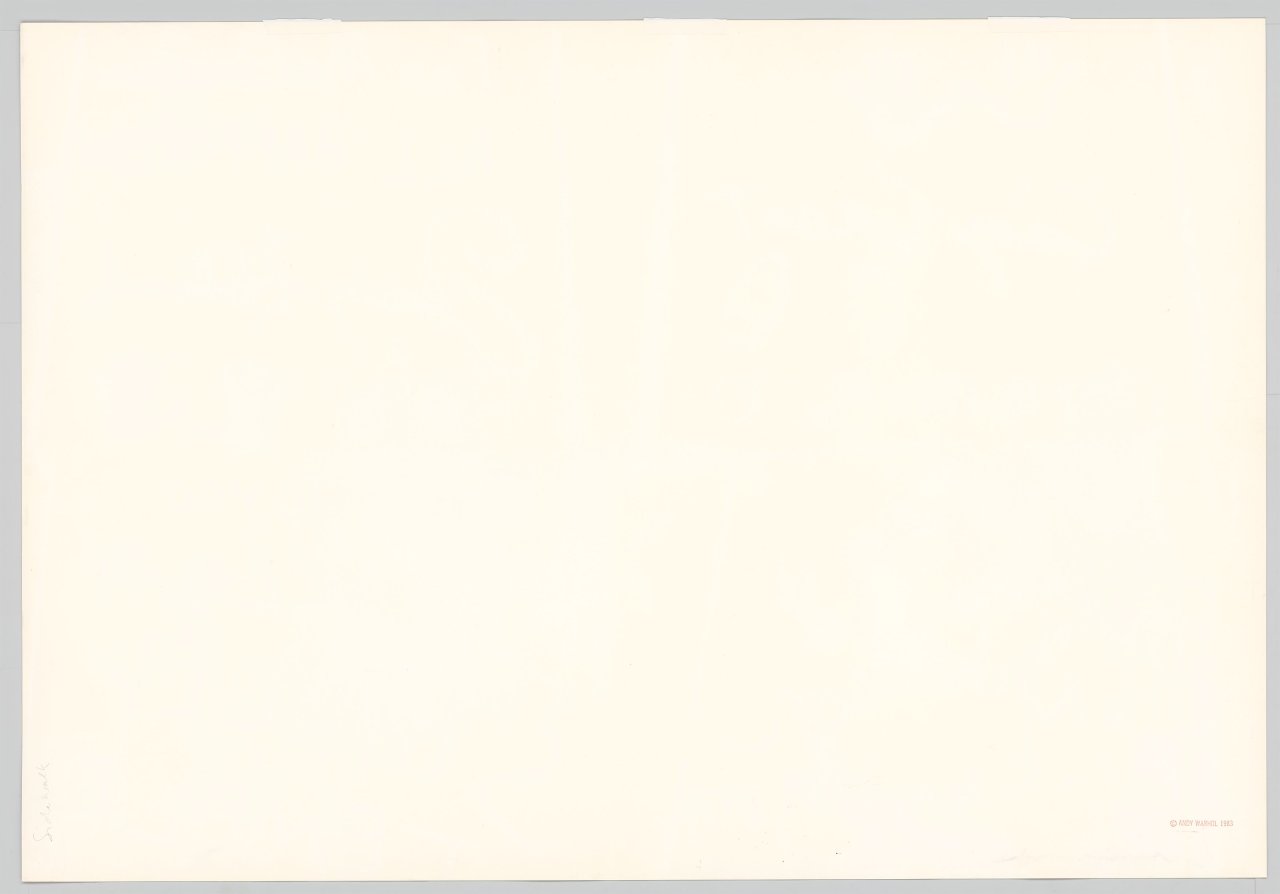 This picture shows the following artwork: Andy Warhol. ”Sidewalk”. 1983.