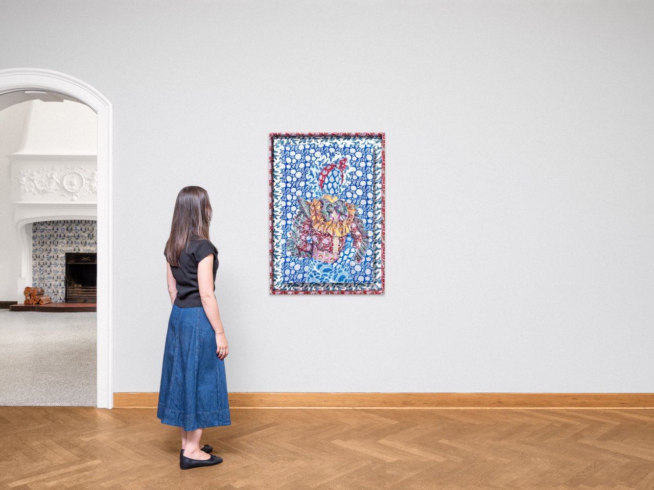 Auf diesem Bild ist das folgende Kunstwerk zu sehen: Alia Ali. „Flock“. 2022.