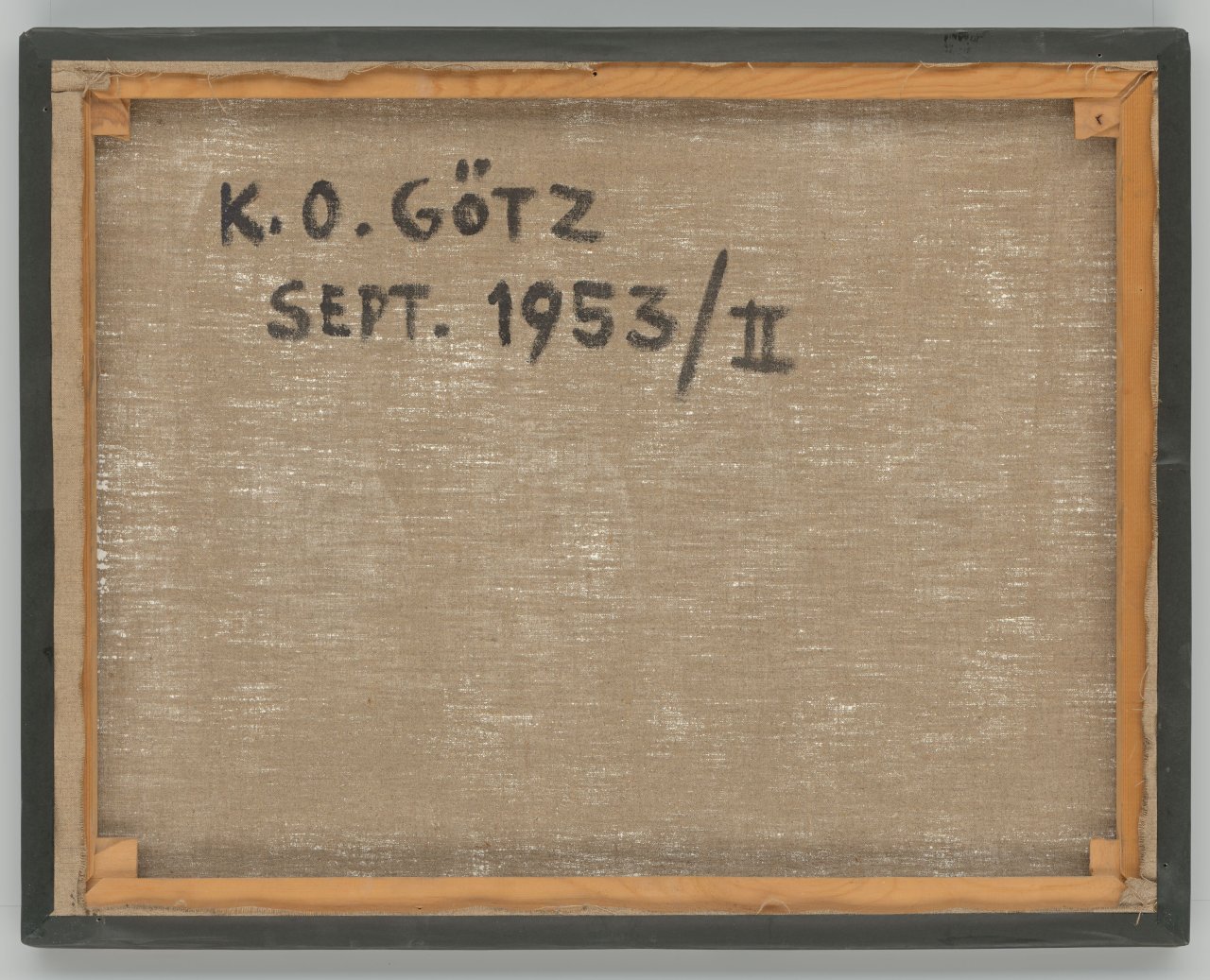 Auf diesem Bild ist das folgende Kunstwerk zu sehen: Karl Otto Götz. „Sept. 1953/II“. 1953.