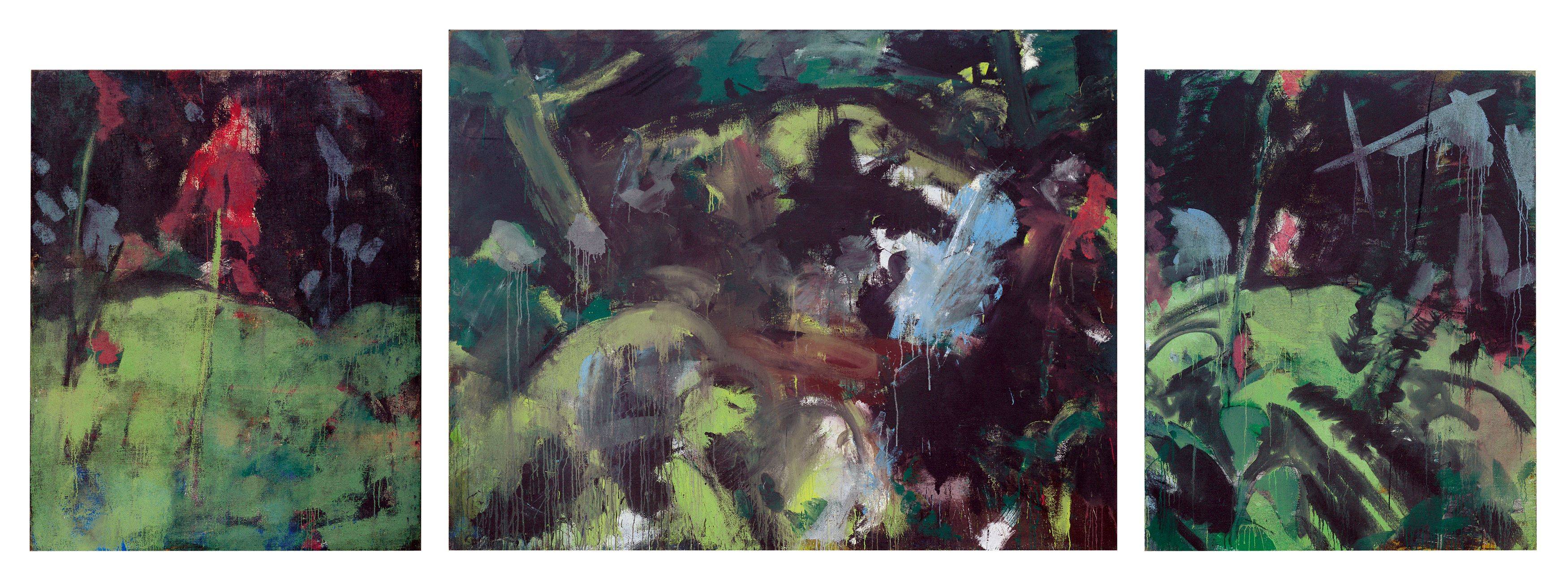 This picture shows the following artwork: Bernd Koberling. Unter den Bäumen. 1977.