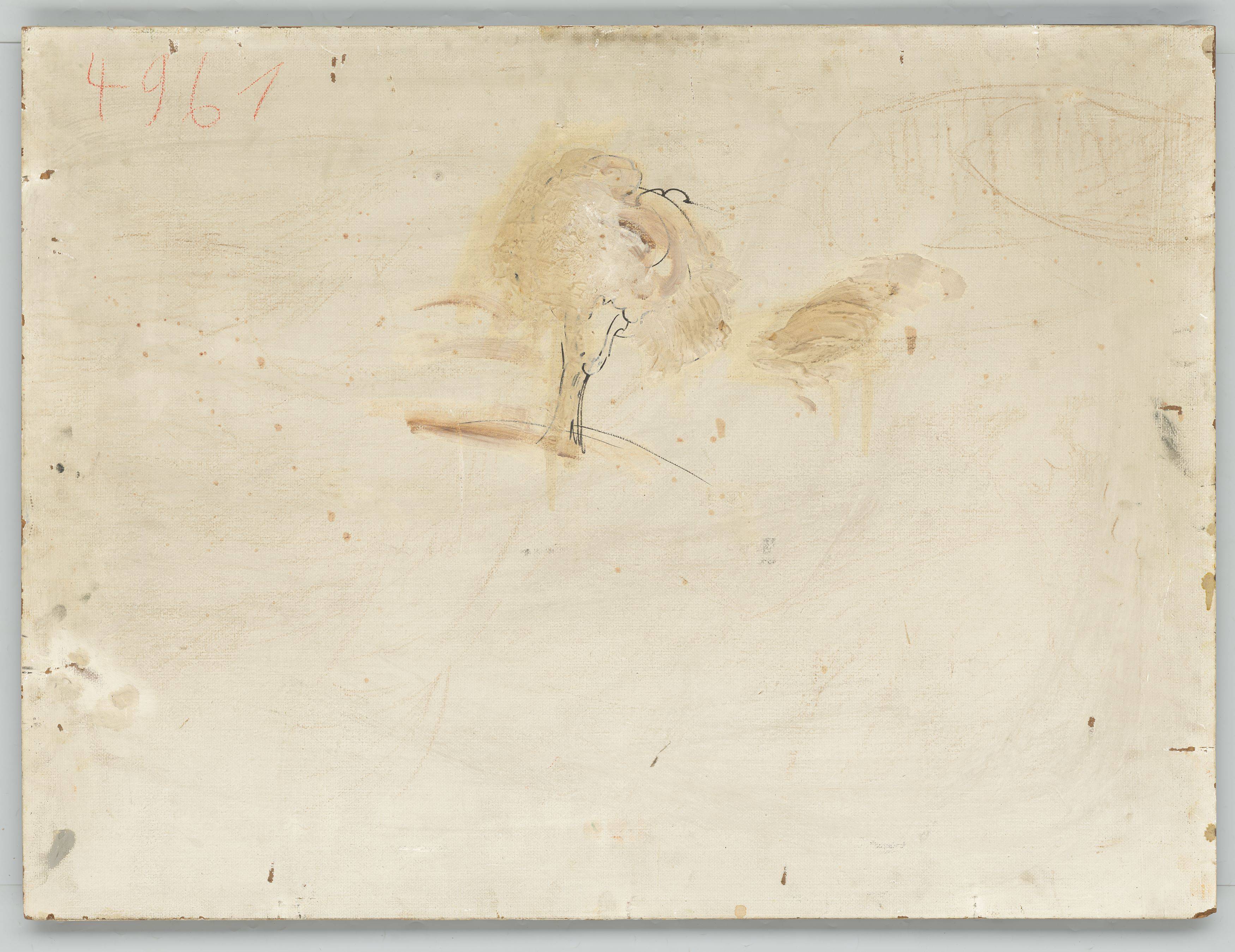 This picture shows the following artwork: Otto Dix. ”Kornfelder und Bäume bei Iznang”. 1938.