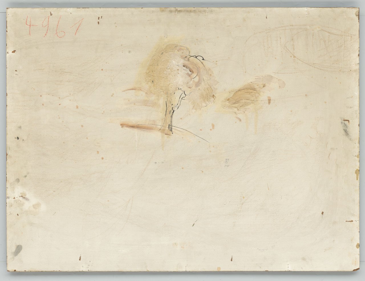 This picture shows the following artwork: Otto Dix. ”Kornfelder und Bäume bei Iznang”. 1938.