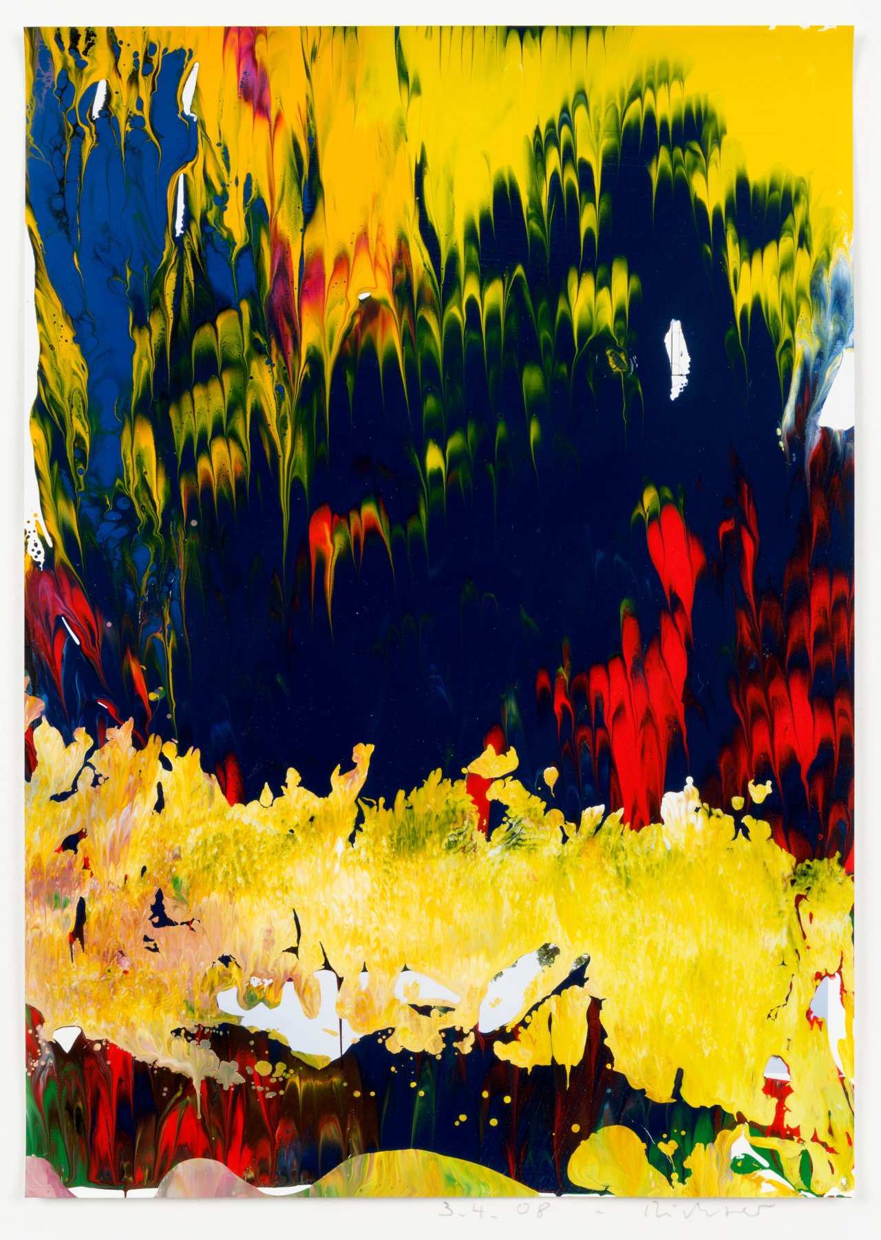 This picture shows the following artwork: Gerhard Richter. ”3.4.08”. 2008.