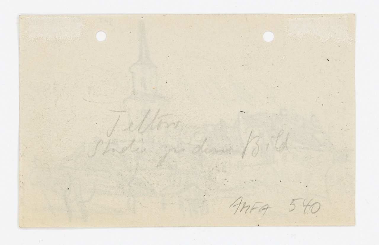 Auf diesem Bild ist das folgende Kunstwerk zu sehen: Lyonel Feininger. „Teltow“. 1911.