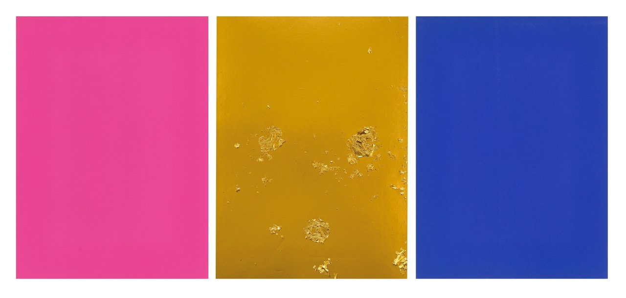 Auf diesem Bild ist das folgende Kunstwerk zu sehen: Yves Klein. „Monochrome und Feuer“. 1961.