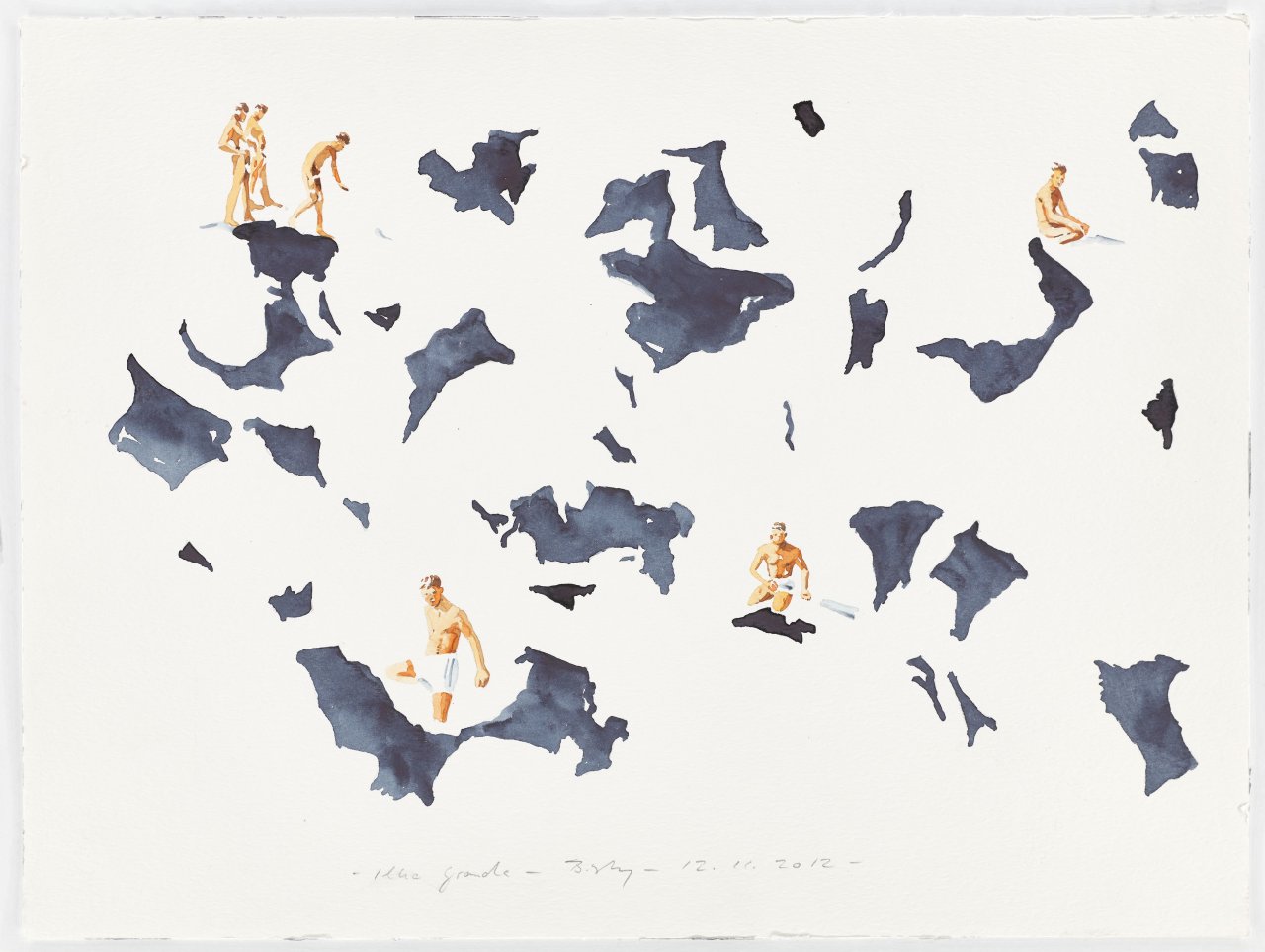 This picture shows the following artwork: Norbert Bisky. ”Ilha Grande”. 2012.