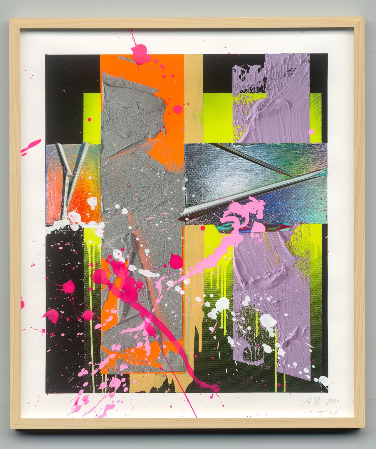 Auf diesem Bild ist das folgende Kunstwerk zu sehen: Anselm Reyle. „Time“. 2021.