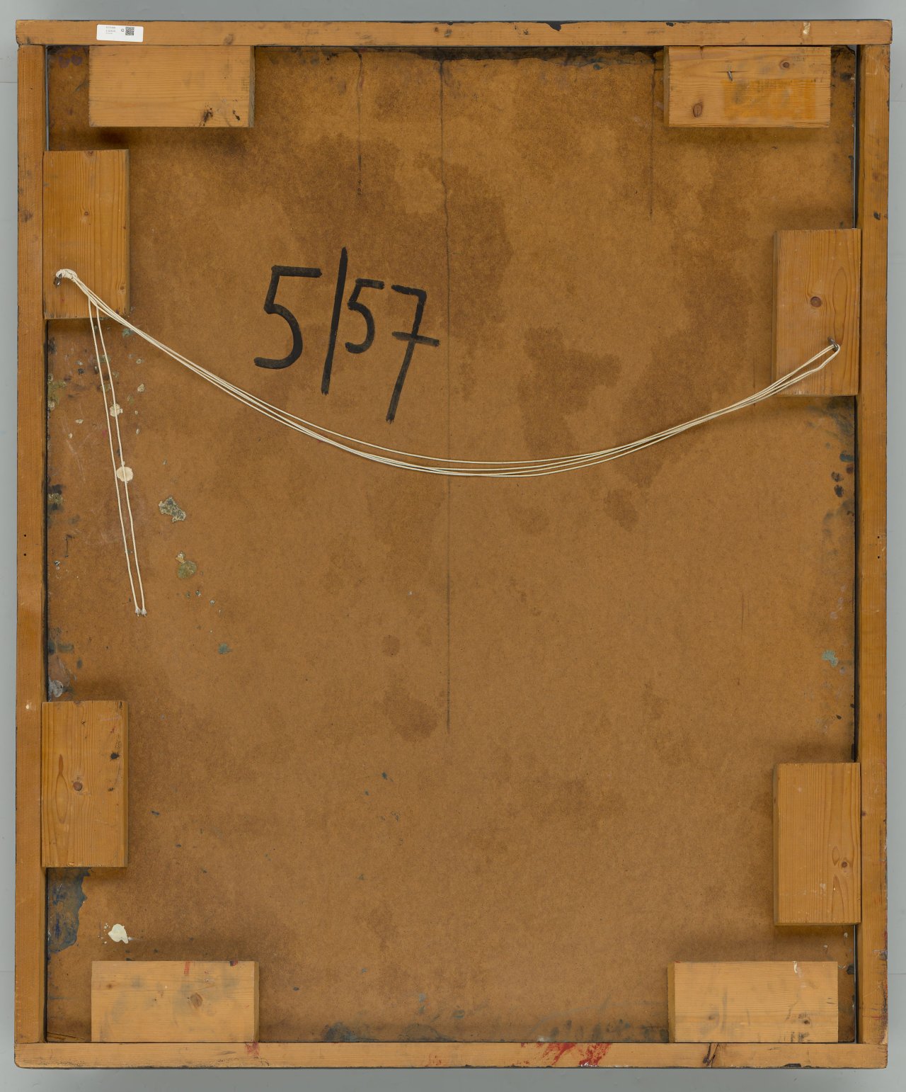 Auf diesem Bild ist das folgende Kunstwerk zu sehen:  Armando . Peinture criminelle. 1957.