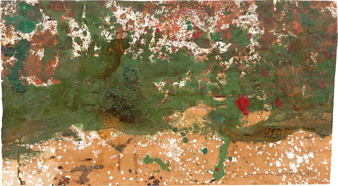 Auf diesem Bild ist das folgende Kunstwerk zu sehen: Hermann Nitsch. Ohne Titel (Nr. 42). 1990.