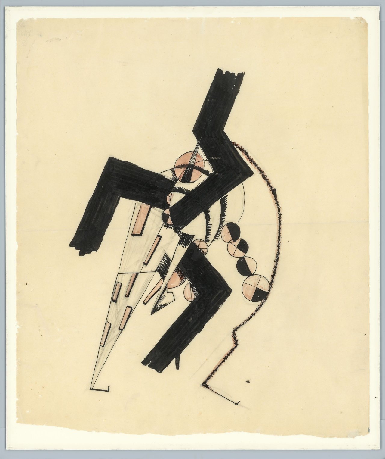 This picture shows the following artwork: Ella Bergmann-Michel. Ohne Titel. Circa 1917/18.