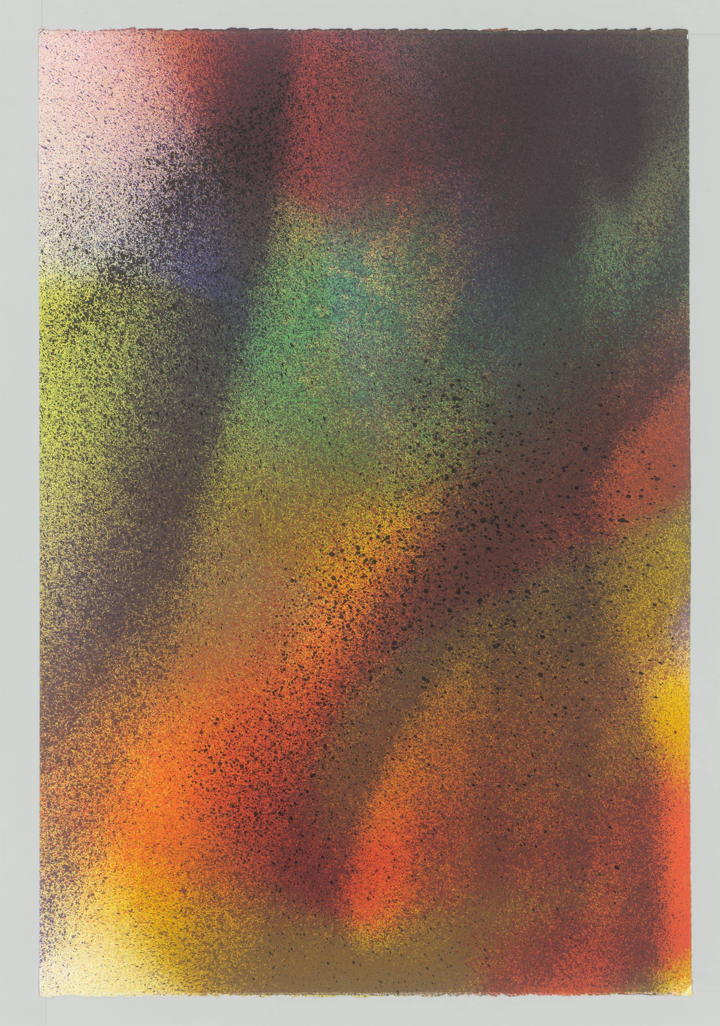 This picture shows the following artwork: Katharina Grosse. ”Fo' Faux Rocks”. 2007.