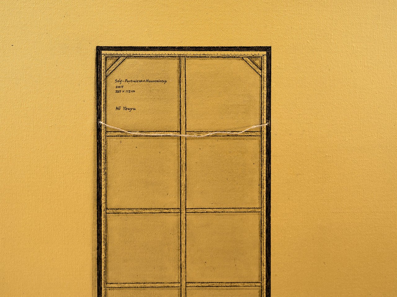 This picture shows the following artwork: Ni Youyu. Three Persons Who Can't Meet in the Same Museum. 2015.