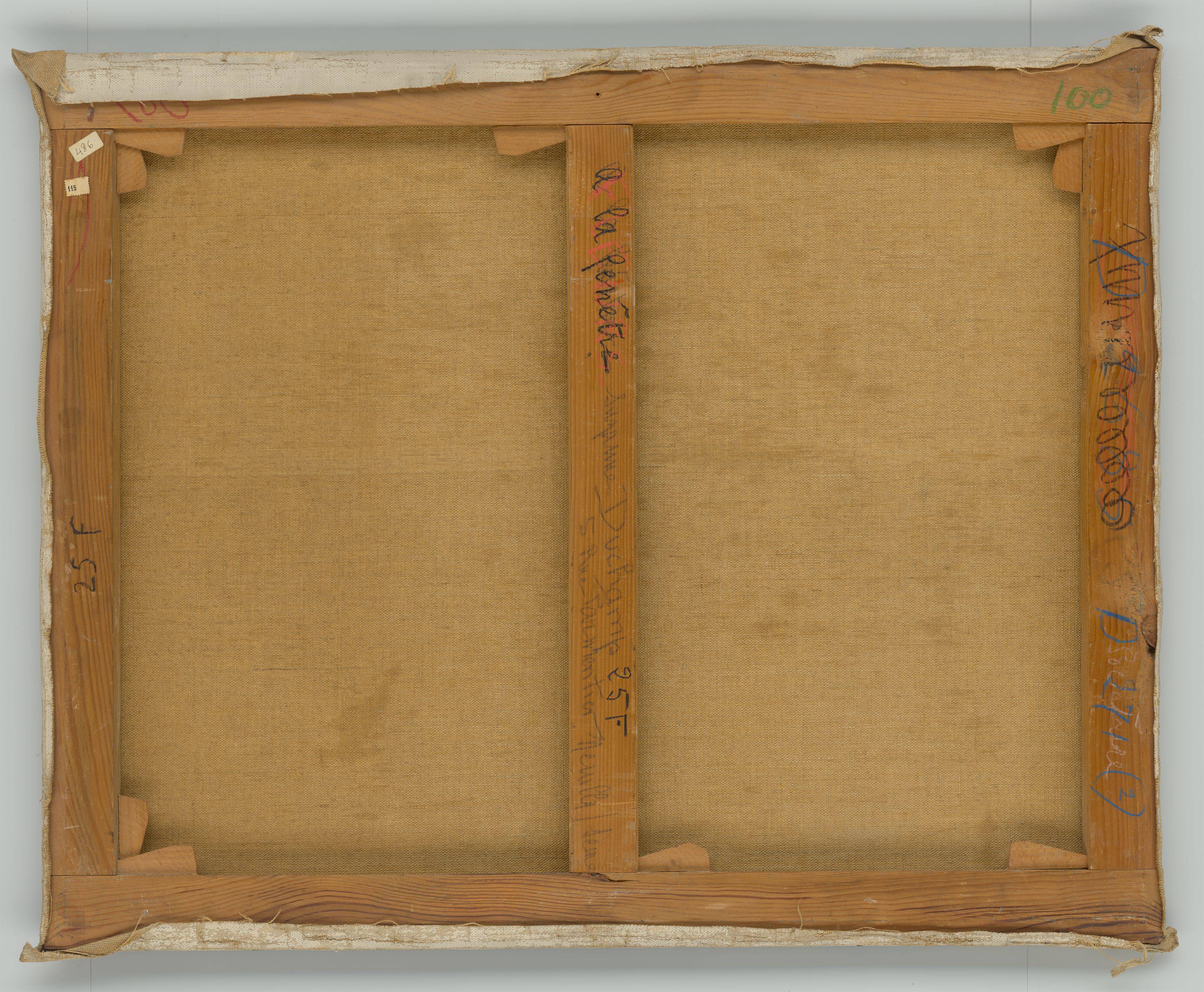 This picture shows the following artwork: Suzanne Duchamp. ”A la fenêtre”. 1946.