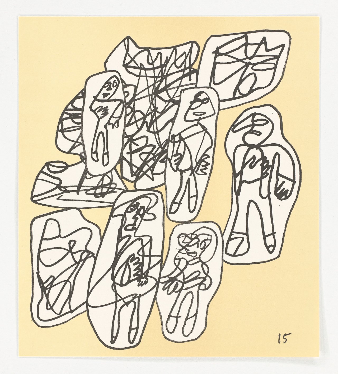 This picture shows the following artwork: Jean Dubuffet. ”Conjectures”. 1983.