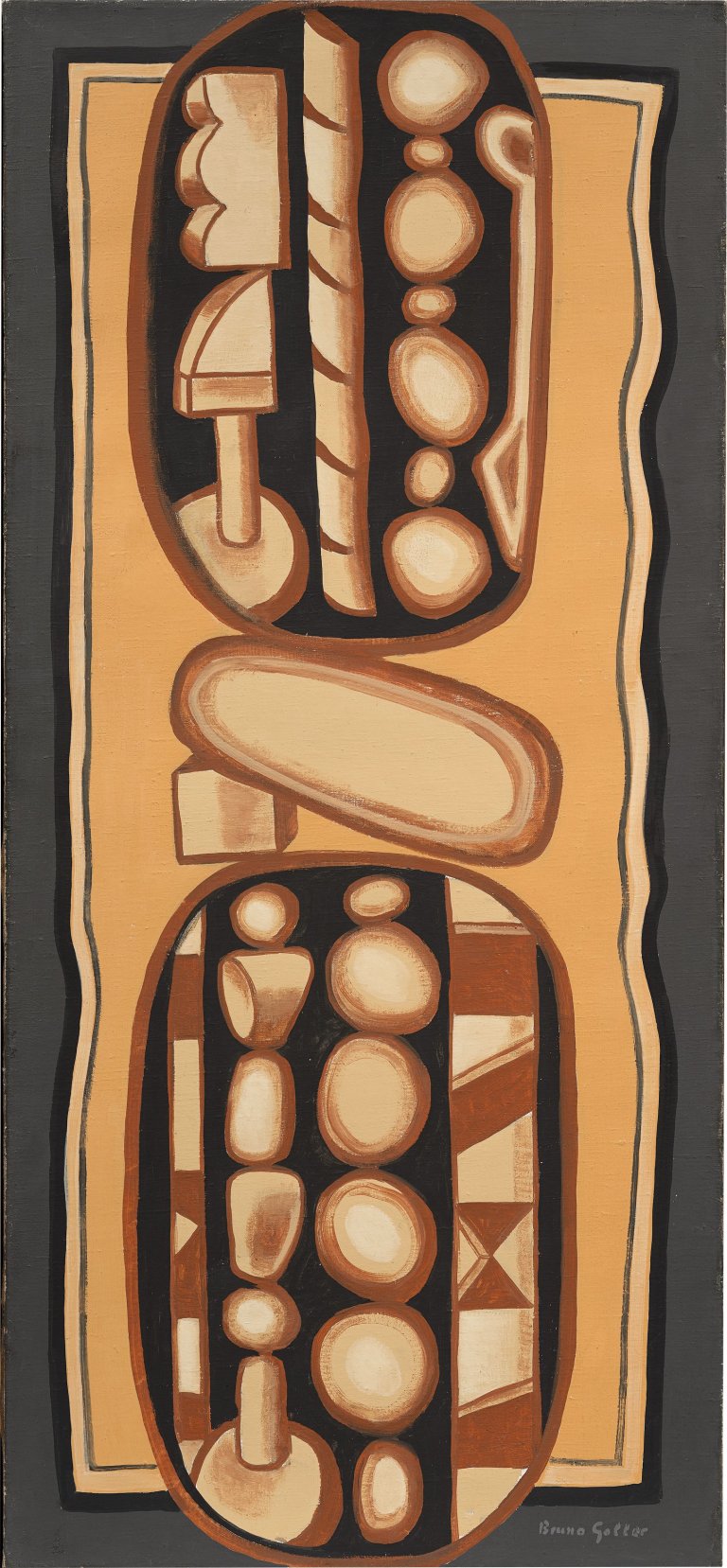 This picture shows the following artwork: Bruno Goller. Timbers. 1957.