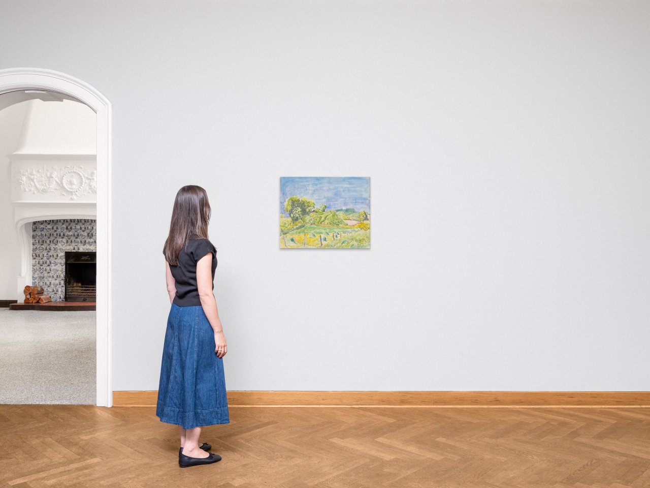 Auf diesem Bild ist das folgende Kunstwerk zu sehen: Erich Heckel. „Landschaft im Juni“. 1940.