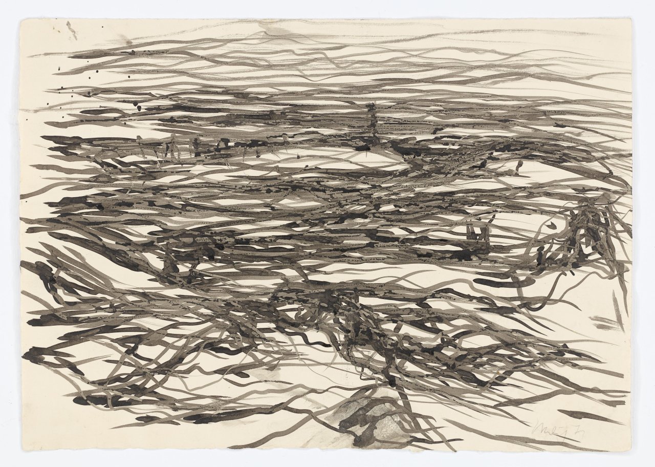 Auf diesem Bild ist das folgende Kunstwerk zu sehen: Max Uhlig. „Strand bei Niemeyer“. 1971.