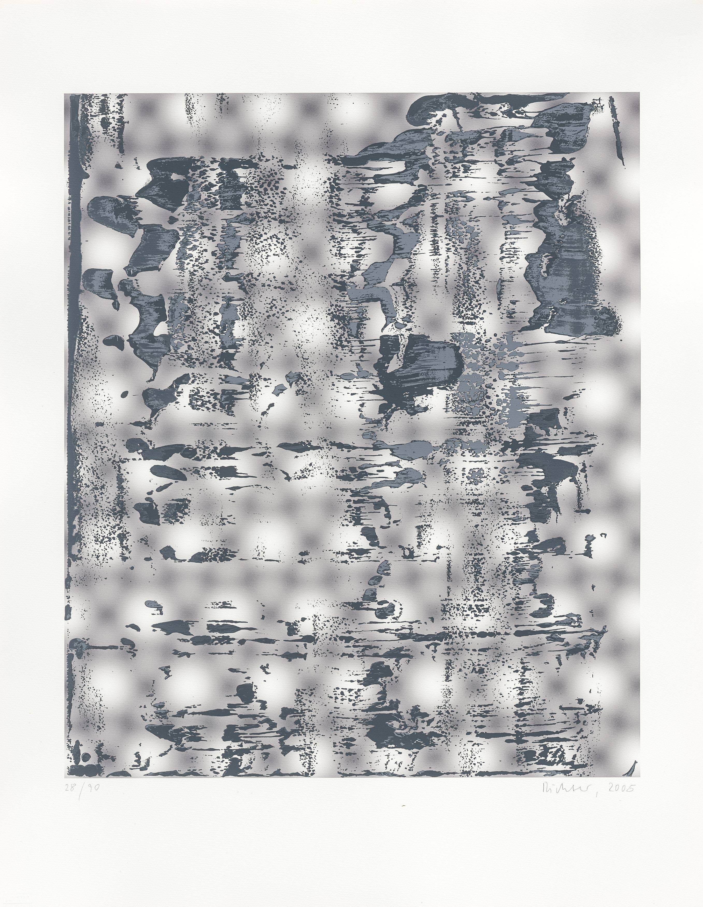 This picture shows the following artwork: Gerhard Richter. ”Graphit”. 2005.