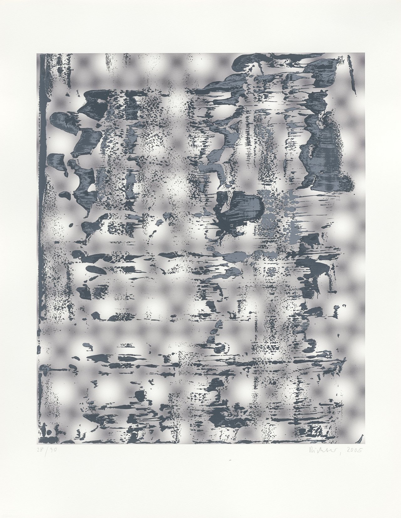 This picture shows the following artwork: Gerhard Richter. ”Graphit”. 2005.