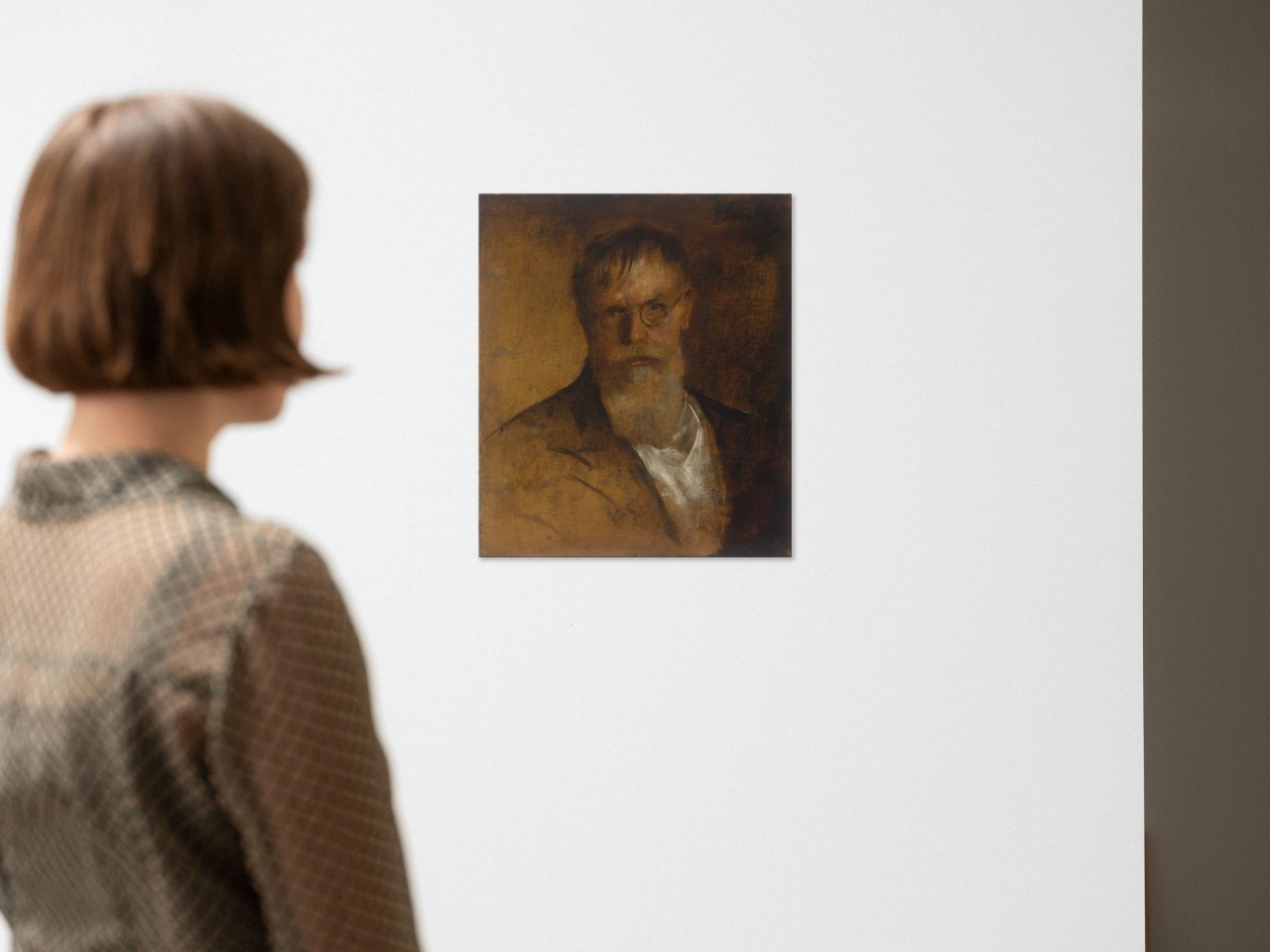 This picture shows the following artwork: Franz von Lenbach. Self-portrait. Circa 1895.